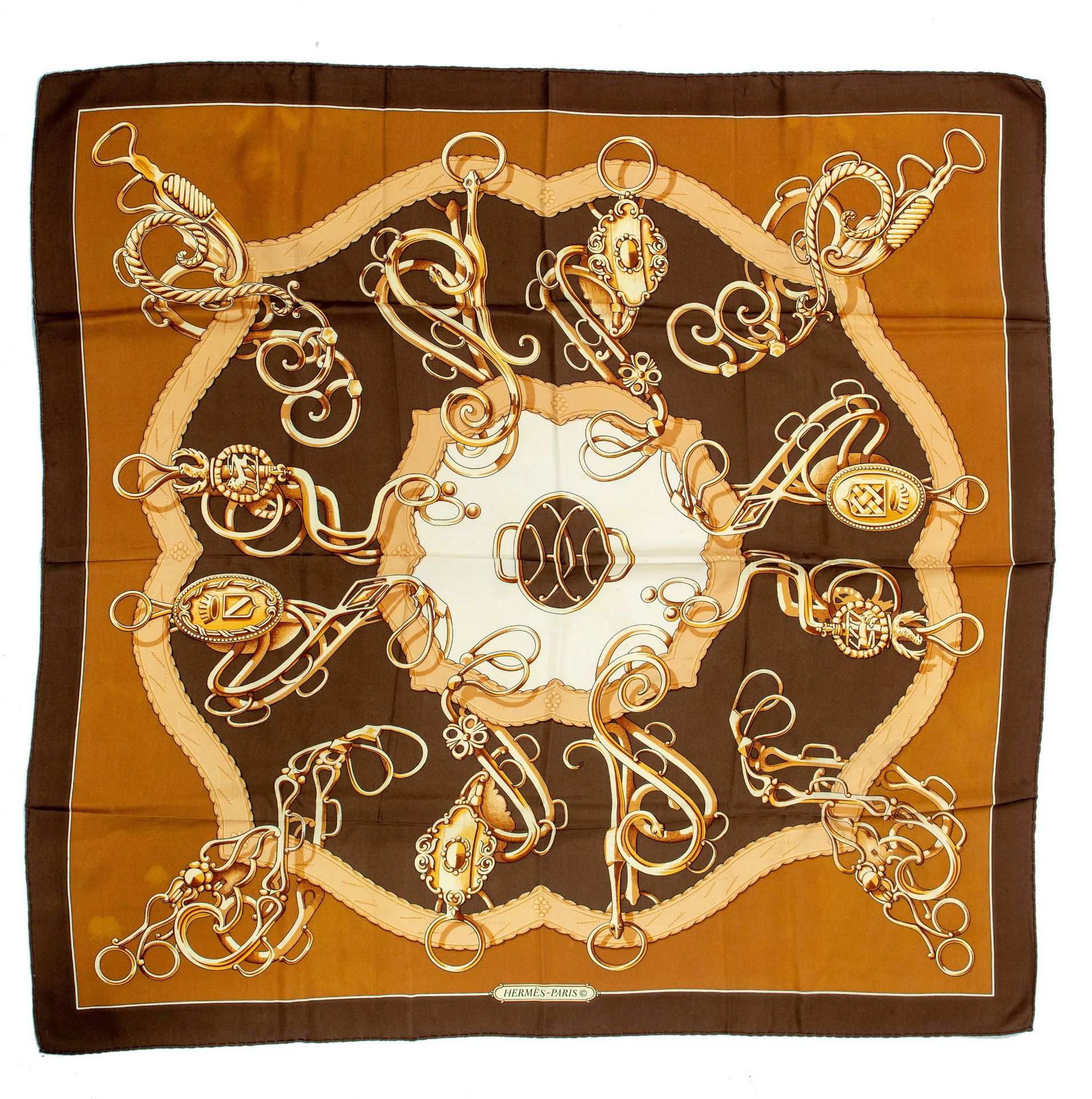 A various collection of 7 Hermes silk twill weave scarves - Image 12 of 13