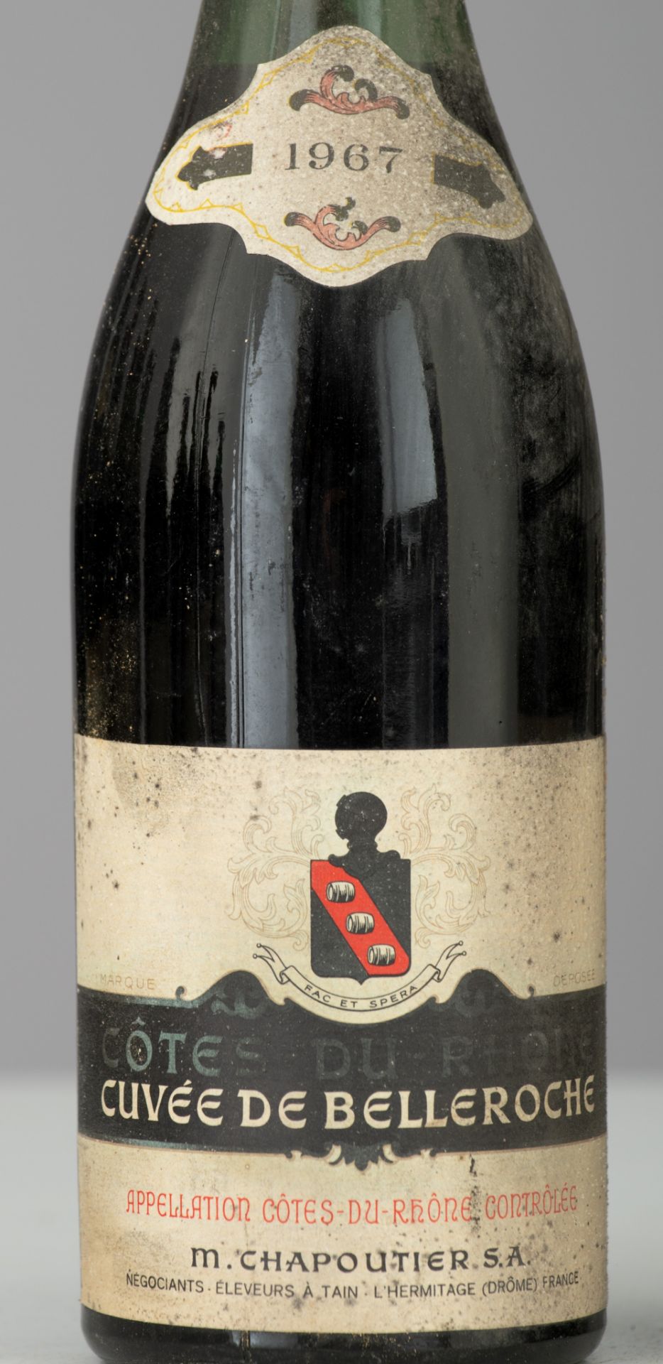 A collection of 14 bottles of CÙtes-du-Rhone, Cuvee de Belleroche, 1967, bottled by Jacques Feys, Br - Image 6 of 6