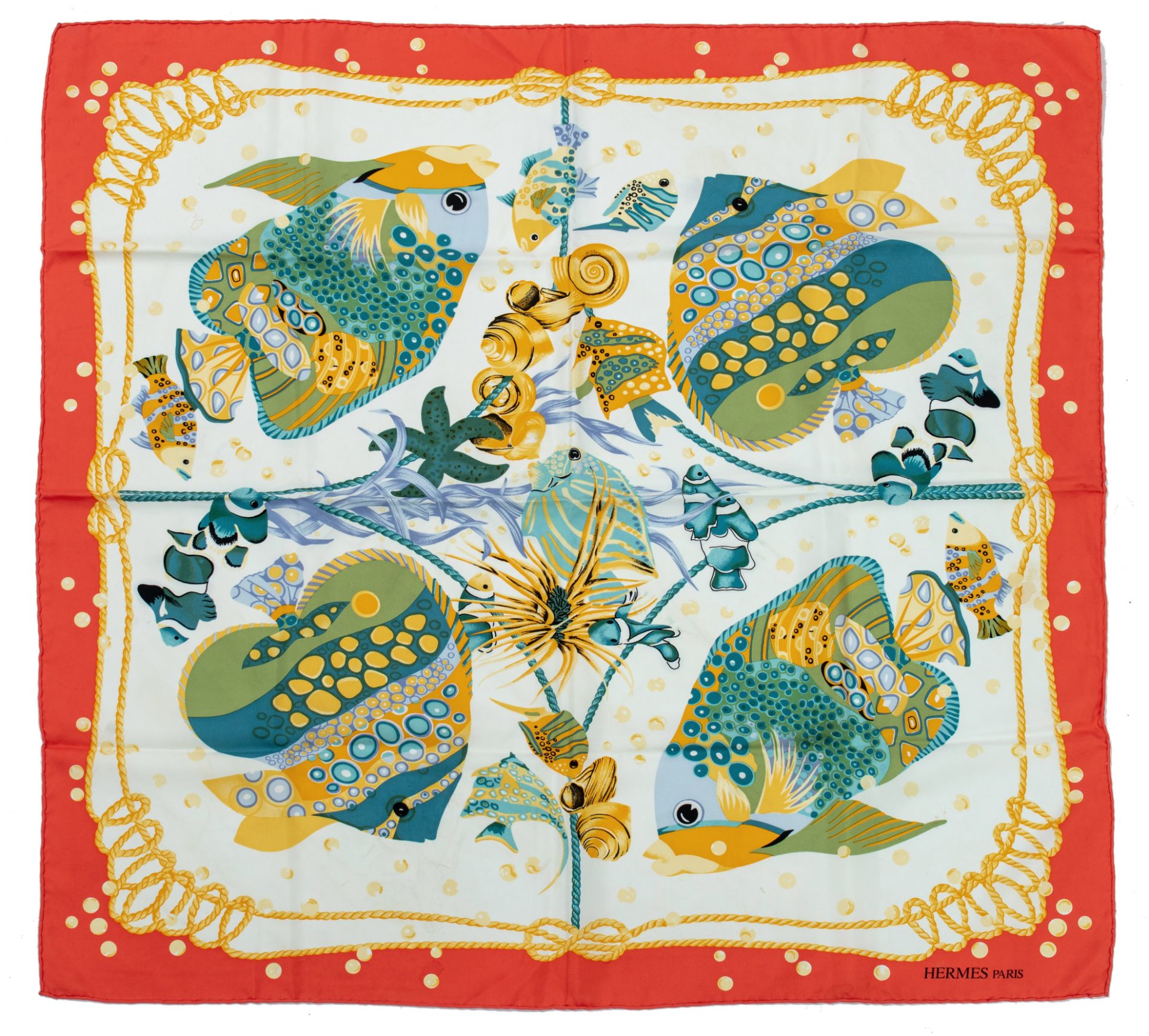 A various collection of 7 Hermes silk twill weave scarves - Image 4 of 13