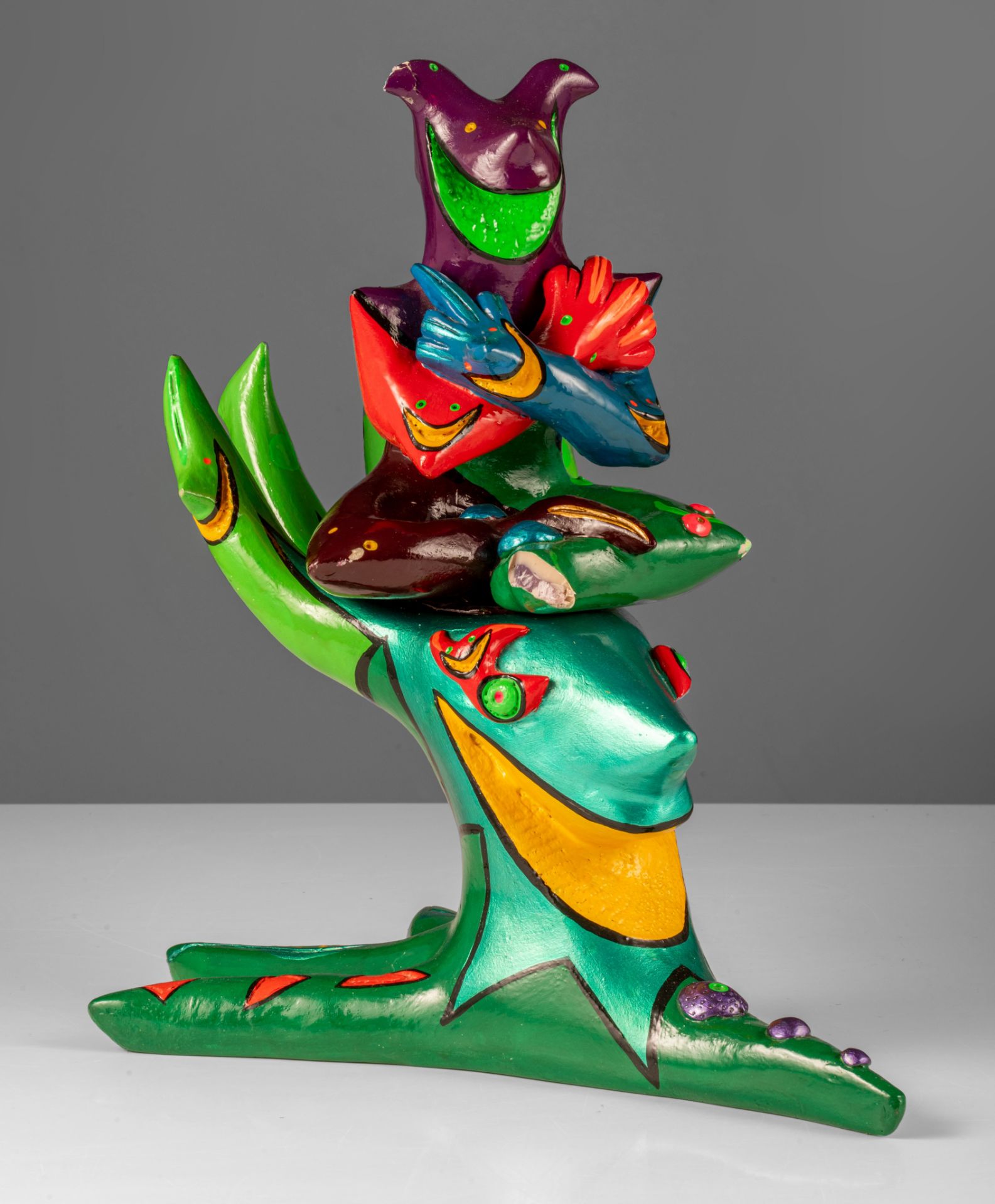 (BIDDING ONLY ON CARLOBONTE.BE) Matta Federica (1955), untile, polychrome painted fibreglass, N∞ 3/8 - Bild 3 aus 15