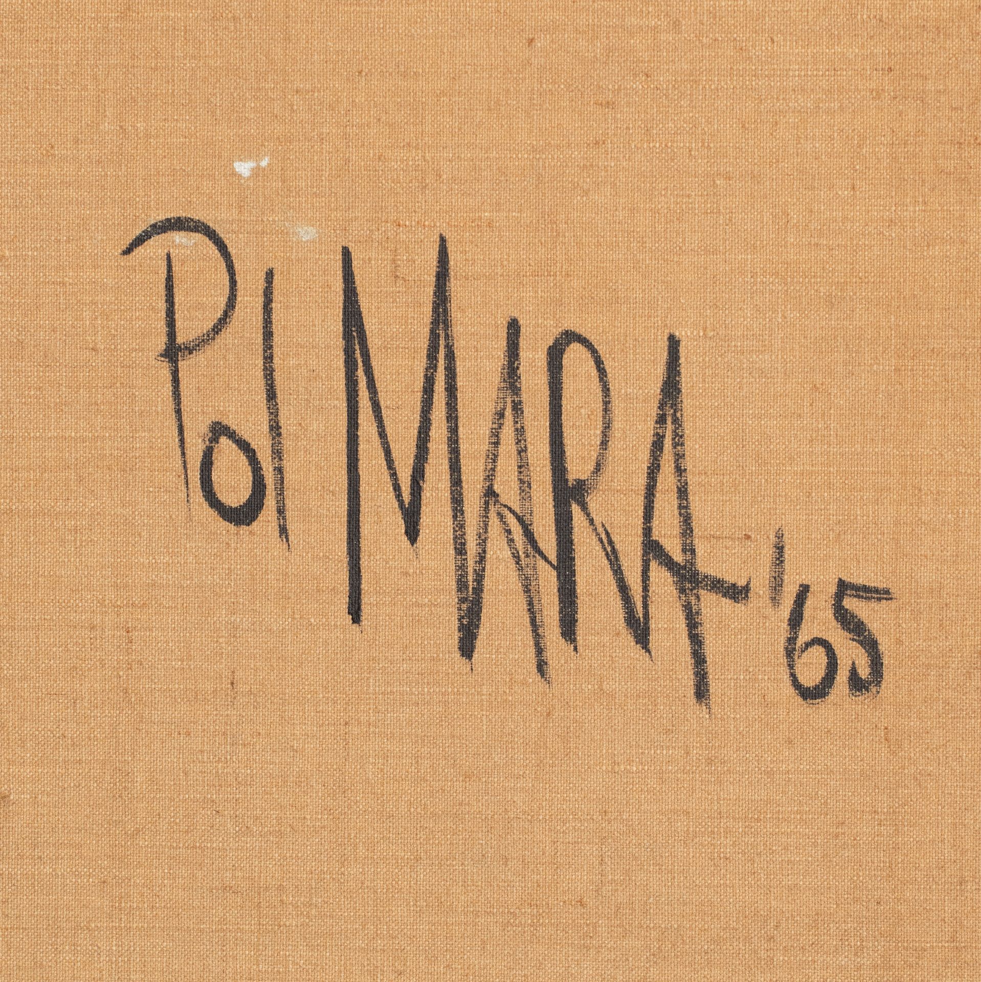 Pol Mara (1920-1998), 'New Shoe', 1965, crayon and oil on canvas, 130 x 195 cm - Bild 4 aus 4