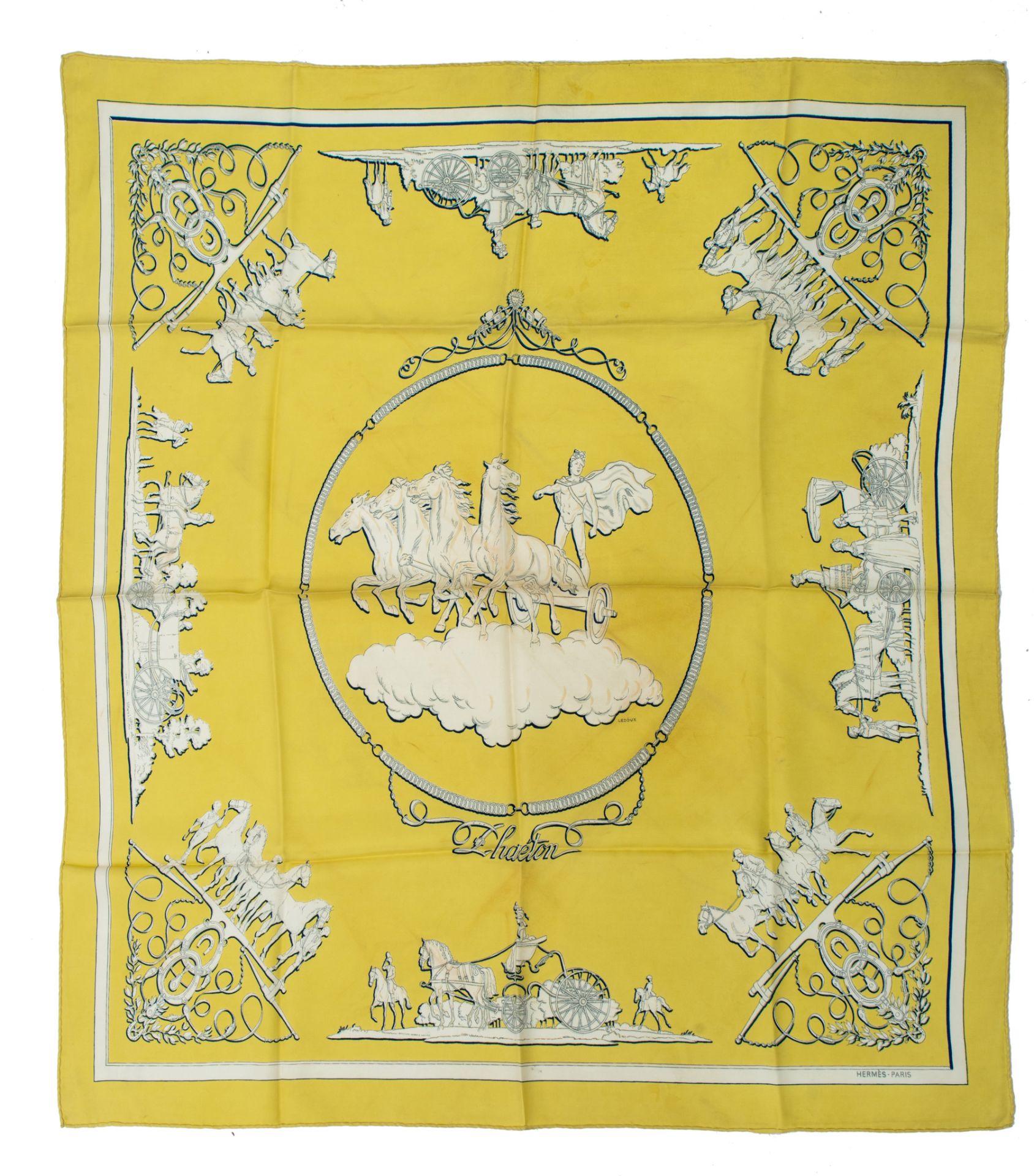 A various collection of 7 Hermes silk twill weave scarves - Image 6 of 13