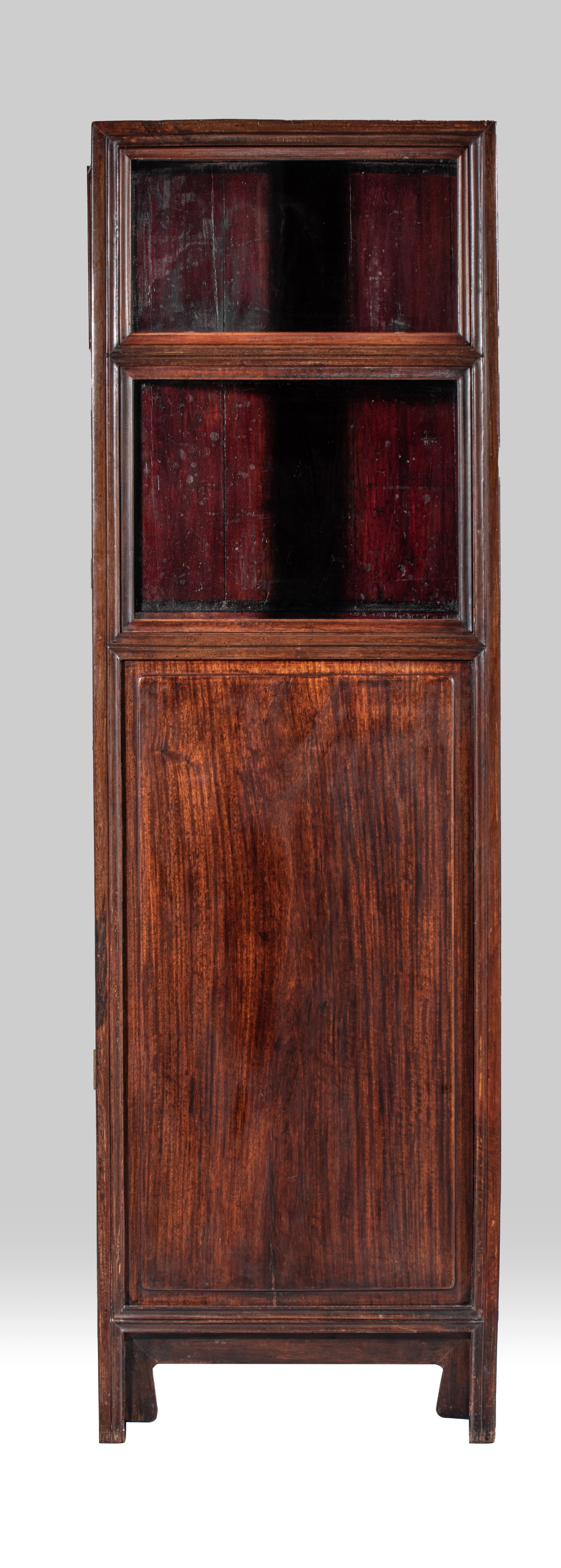 A Chinese hardwood display cabinet, H 174 - W 105 - D 52 cm - Image 5 of 9