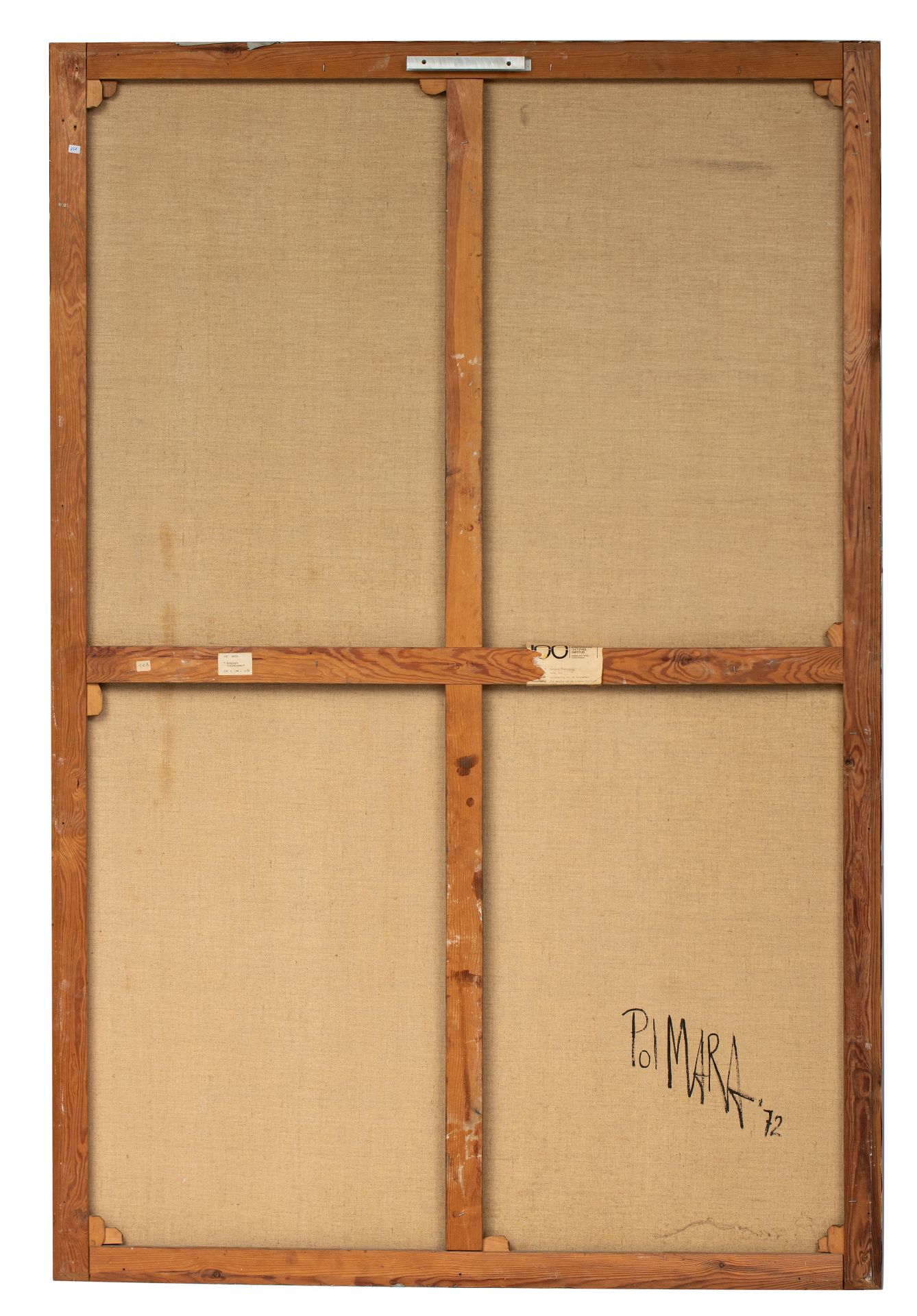Pol Mara (1920-1998), Thermal sensors, grease pencil and oil on canvas, 1972, 130 x 195 cm - Bild 3 aus 7