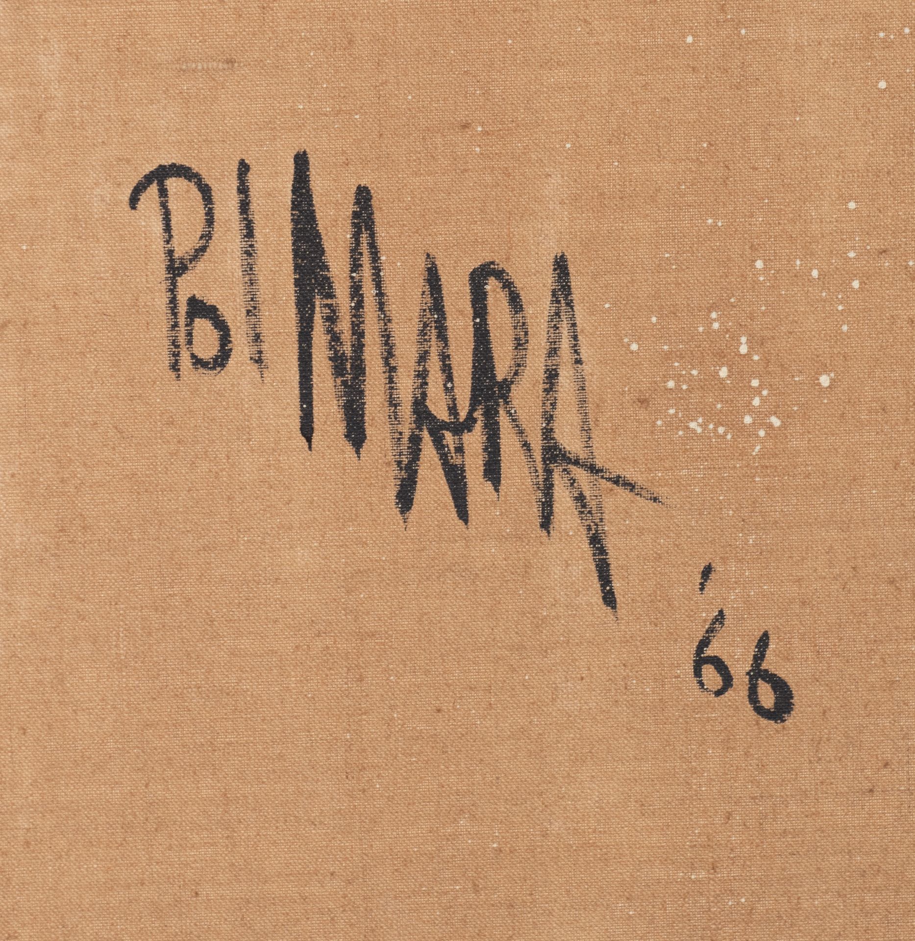 Pol Mara (1920-1998), Colin Maillard, grease pencil and oil on canvas, 1966, 135 x 200 cm - Bild 4 aus 7