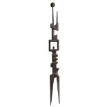 Ferdinand Vonck (1921-2010), untitled wall sculpture, ebonised wood, H 106 cm