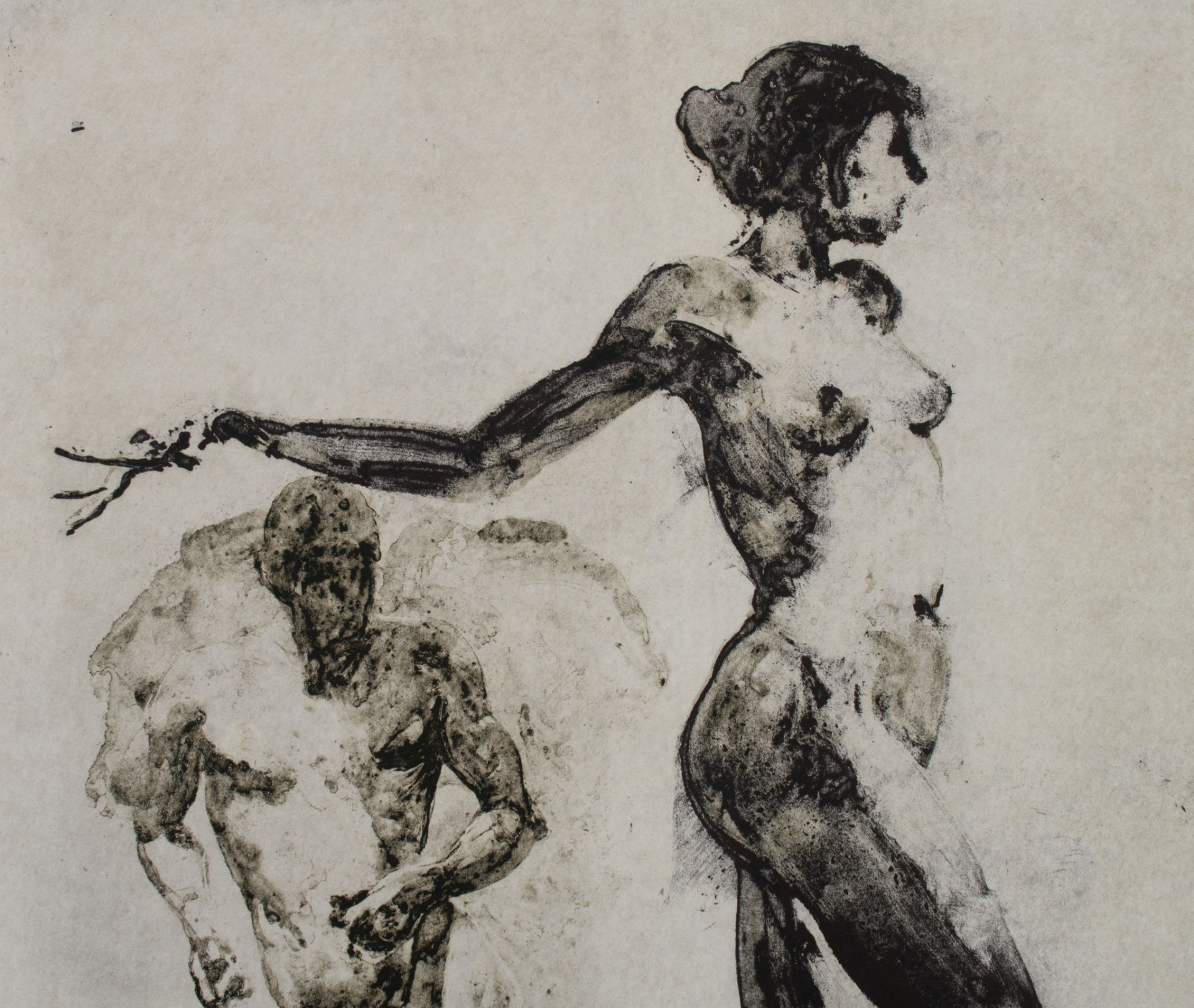 Eric Fishel (1948), 'Nudes (Couple)' (23 Artistes pour Medecins du Monde), aquatint, No 30/100, 45 x - Image 7 of 8