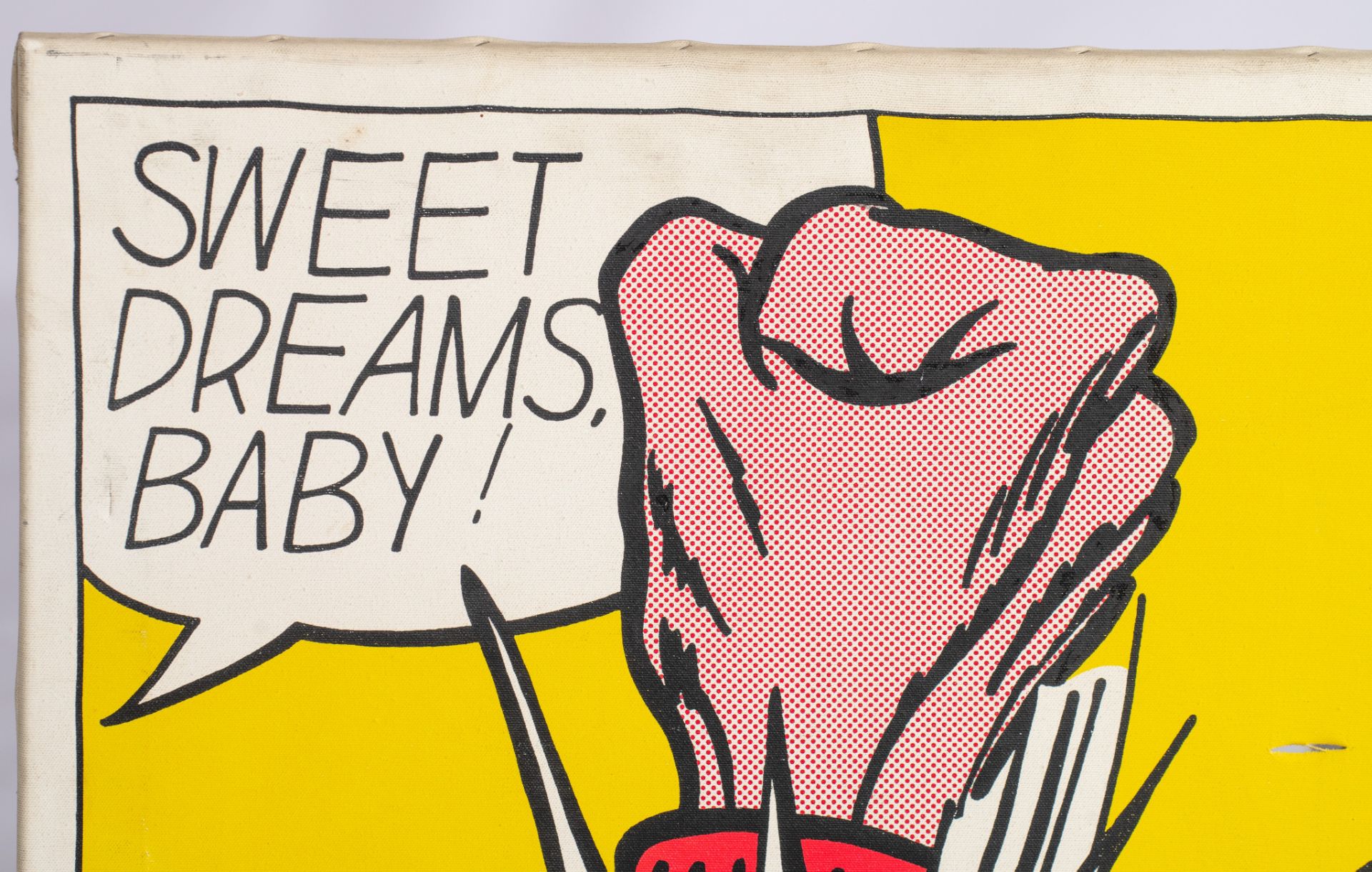 Roy Lichtenstein (1923-1997), 'Sweet dreams baby!', silkscreen on canvas, 'Limited Pirate Edition' ( - Image 6 of 9