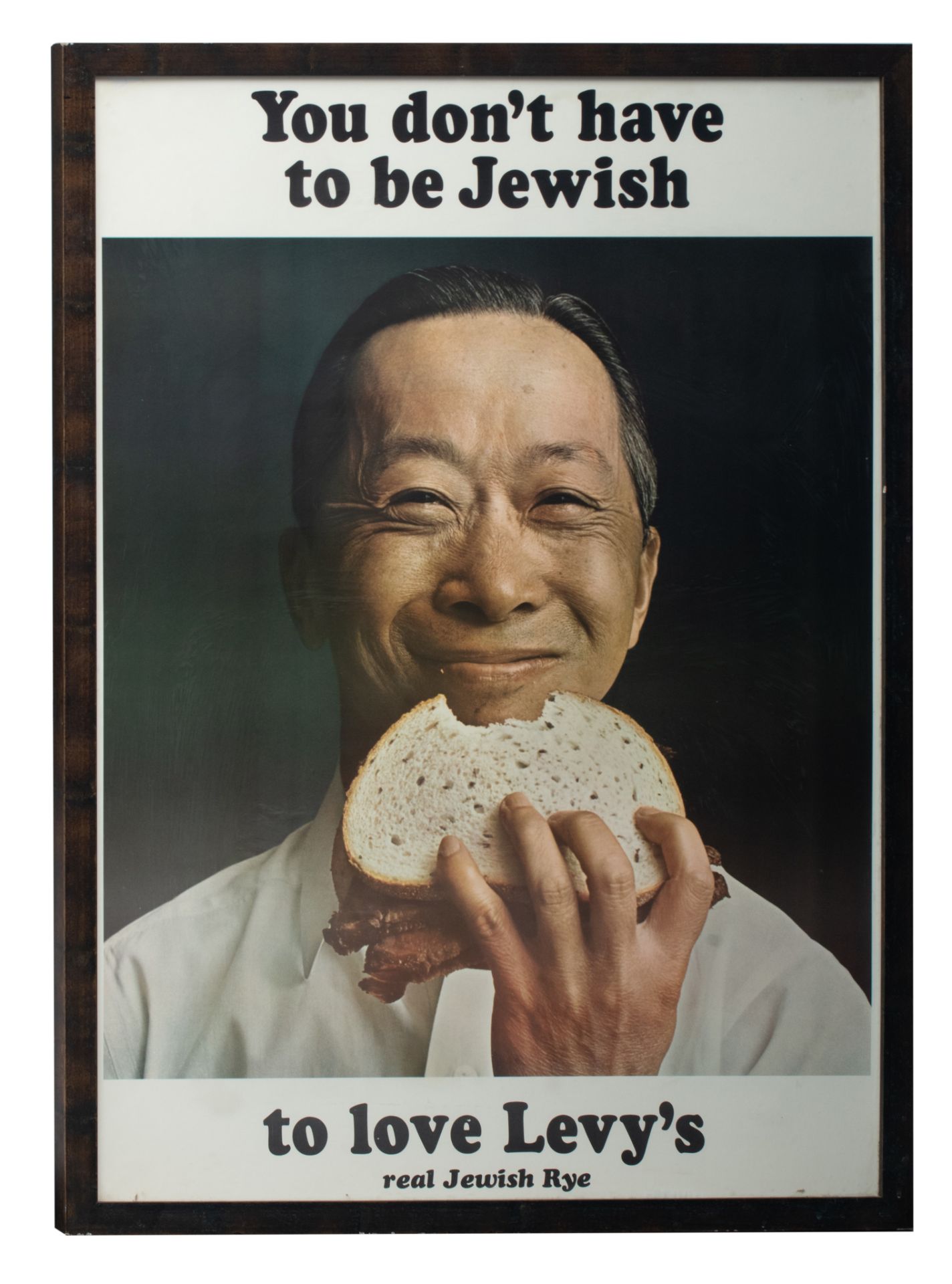 A vintage poster of Levy's Jewish bakery, 1967, 74 x 103 cm - Image 2 of 4