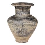 A Thai Sukhothai pottery jar, presumably 16thC, H 36 cm