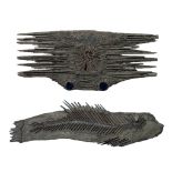A pair of vintage wall sculptures by Pia Manu, W 104 - 125 cm