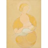 Felix De Boeck (1898-1995), Motherhood, oil on panel, 1930, 26 x 36 cm