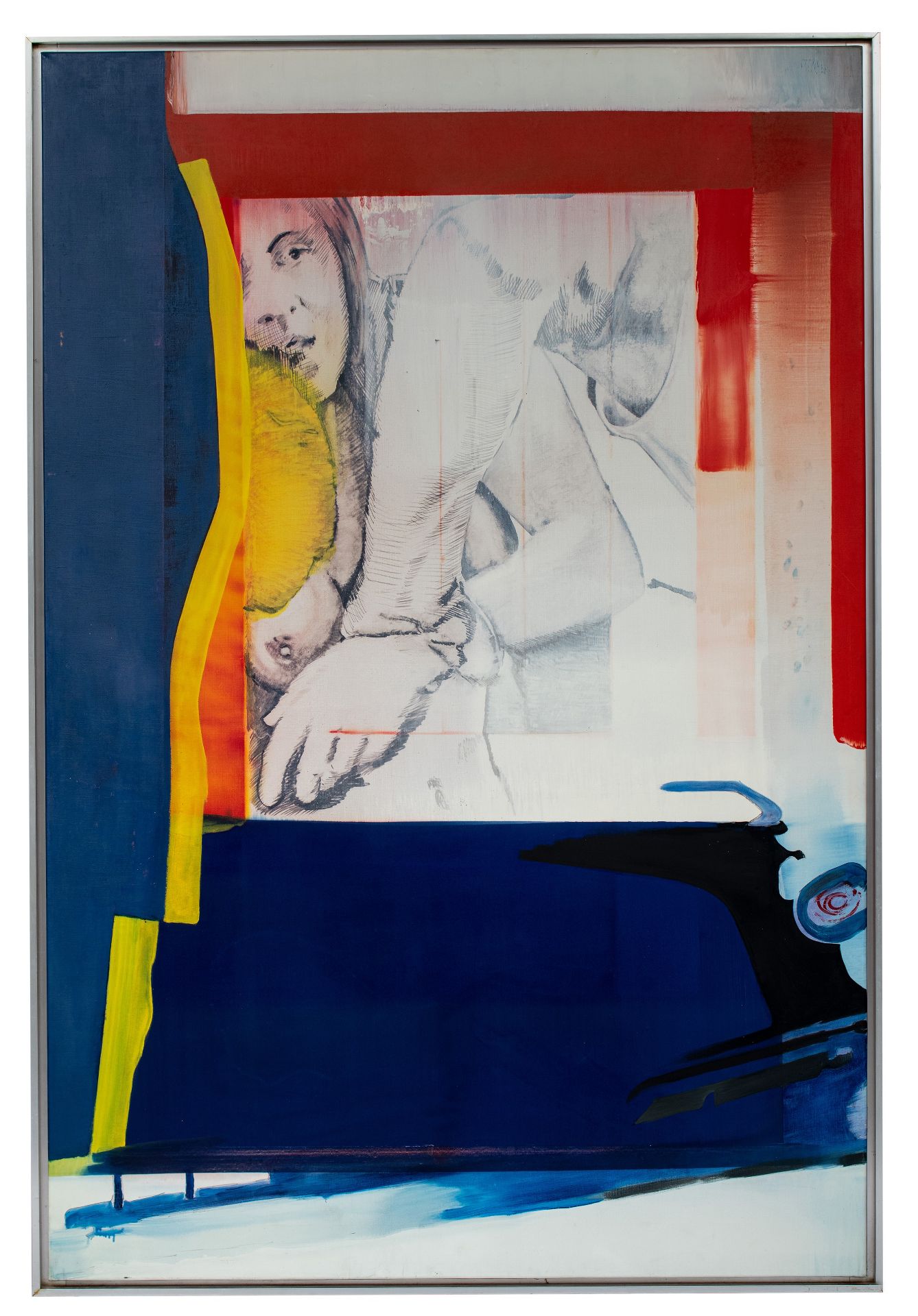 Pol Mara (1920-1998), Cinema Verite, oil on canvas, 1966, 130 x 195 cm - Image 2 of 6