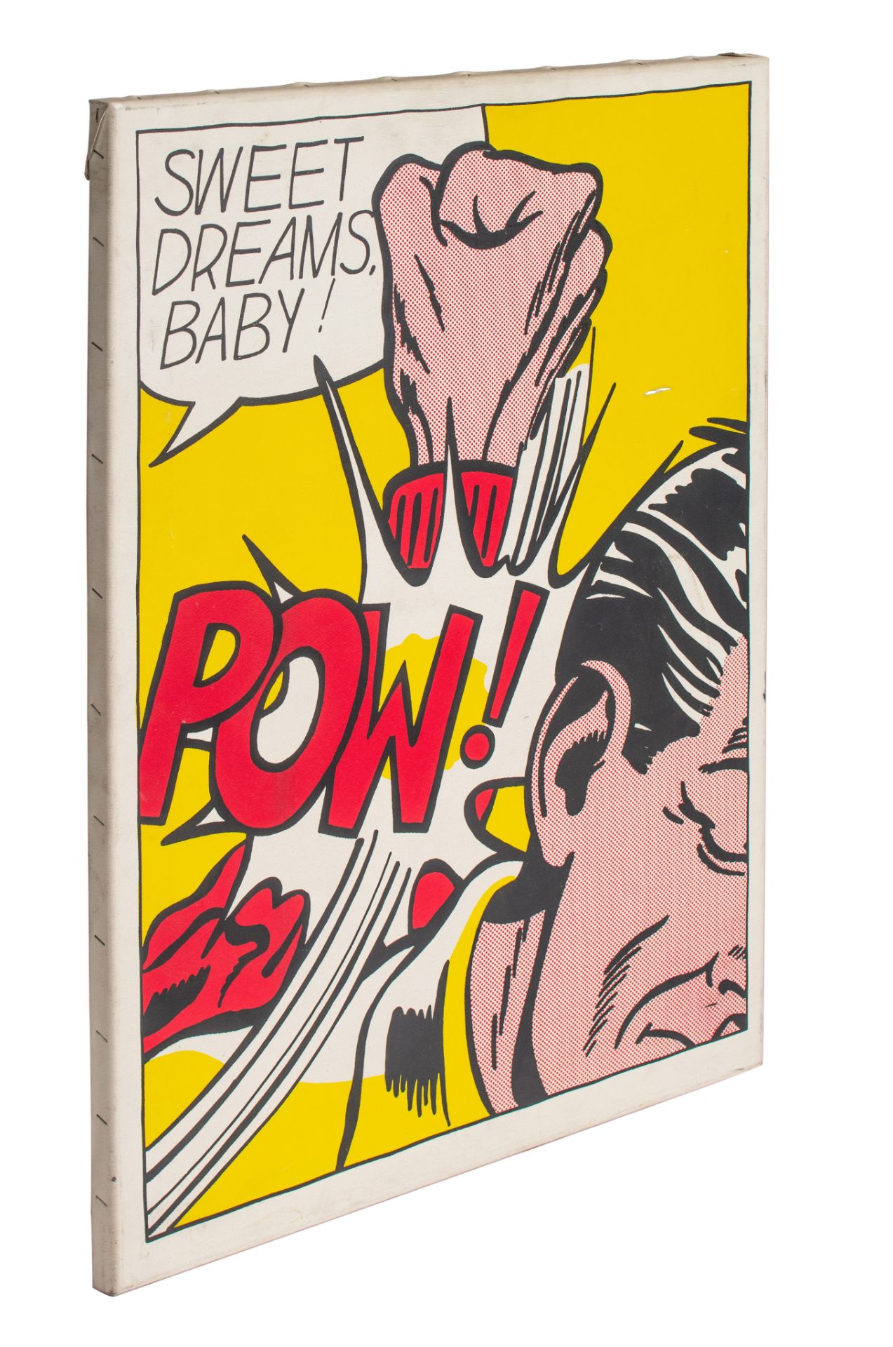 Roy Lichtenstein (1923-1997), 'Sweet dreams baby!', silkscreen on canvas, 'Limited Pirate Edition' ( - Image 3 of 9