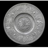 A Nurnberg Renaissance pewter 'Kaiserteller', maker's mark of Johan Sigmund Wandel, ca. 1690, dia 18