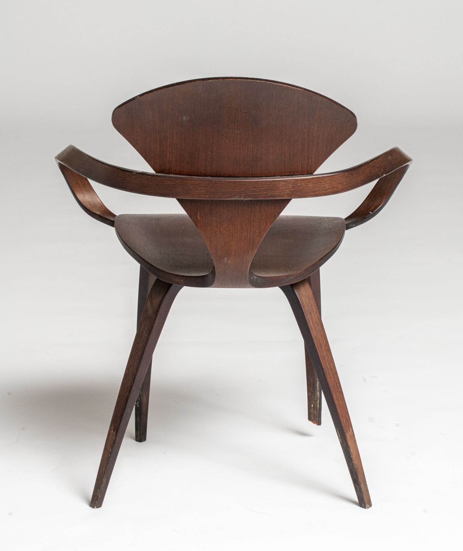 A vintage rosewood Pretzel chair by George Nelson, H 79,5 - W 67 cm - Image 6 of 13