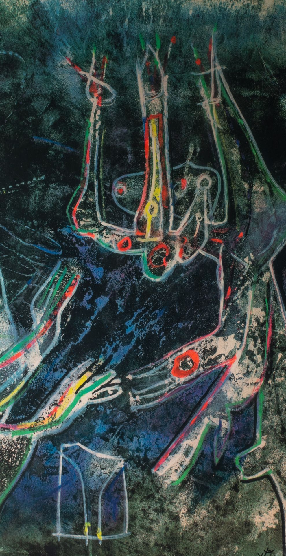 Roberto Matta (1911-2002), 'Mes Dessins' (23 Artistes pour Medecins du Monde), colour silkscreen, No - Image 7 of 7