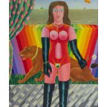 Etienne Elias (1936-2007), 'Dora', 1970, oil on canvas, 100 x 120 cm