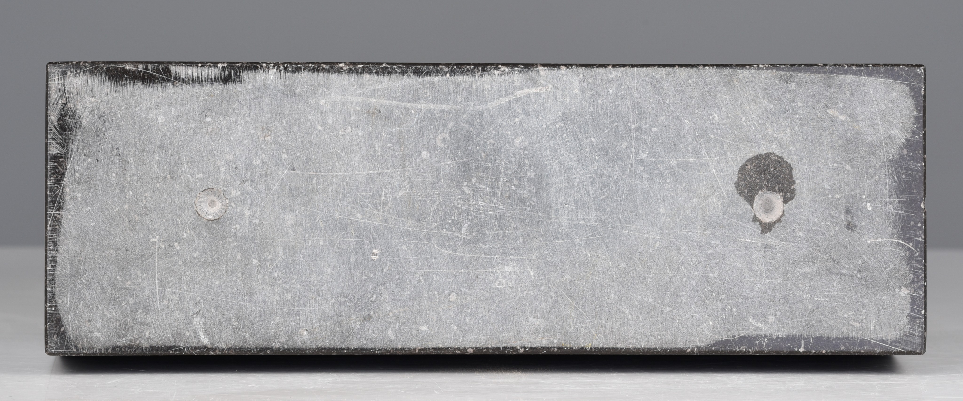 Renaat Ramon (1936), untitled metal sculpture, 1973, mounted on a Belgian blue stone base, H 38 (tot - Image 11 of 11