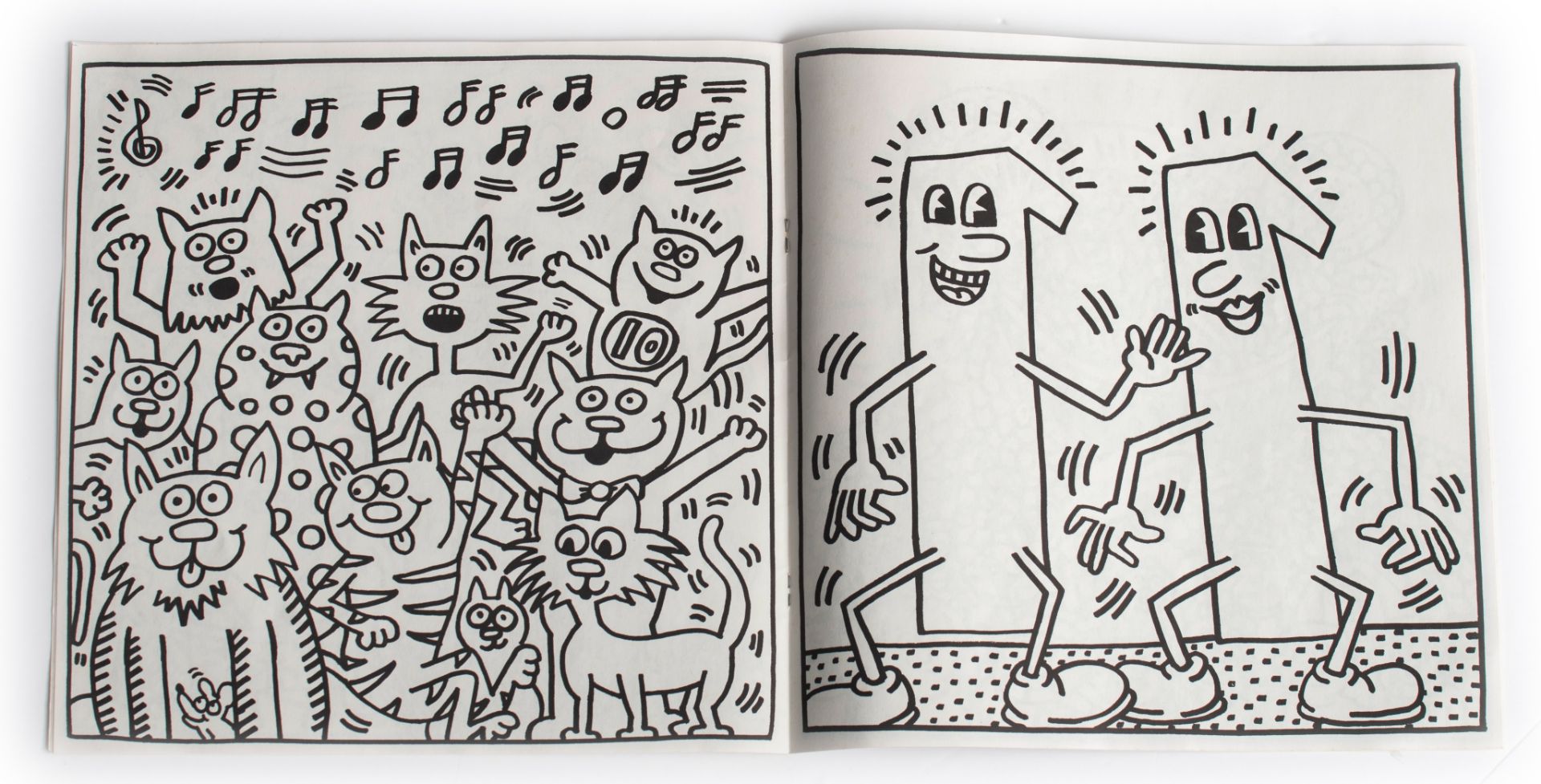 Keith Haring (1958-1990), a heightened offset poster for 'Gallery 121', Antwerp, 1987, 29,5 x 42 cm - Image 14 of 18