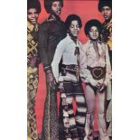 A vintage poster of the Jackson Five, published in 1971 by Gemini Rising Ink, offset, 59 x 89 cm