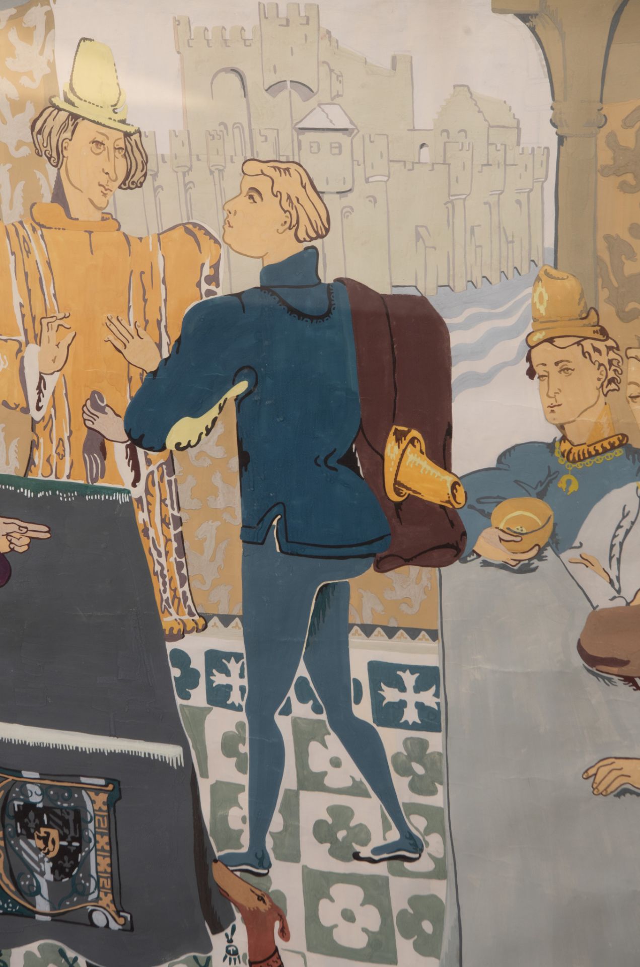 Pol Mara (1920-1998), 'The Golden Fleece', 1970, tempera on paper, 140 x 209 cm - Image 5 of 5