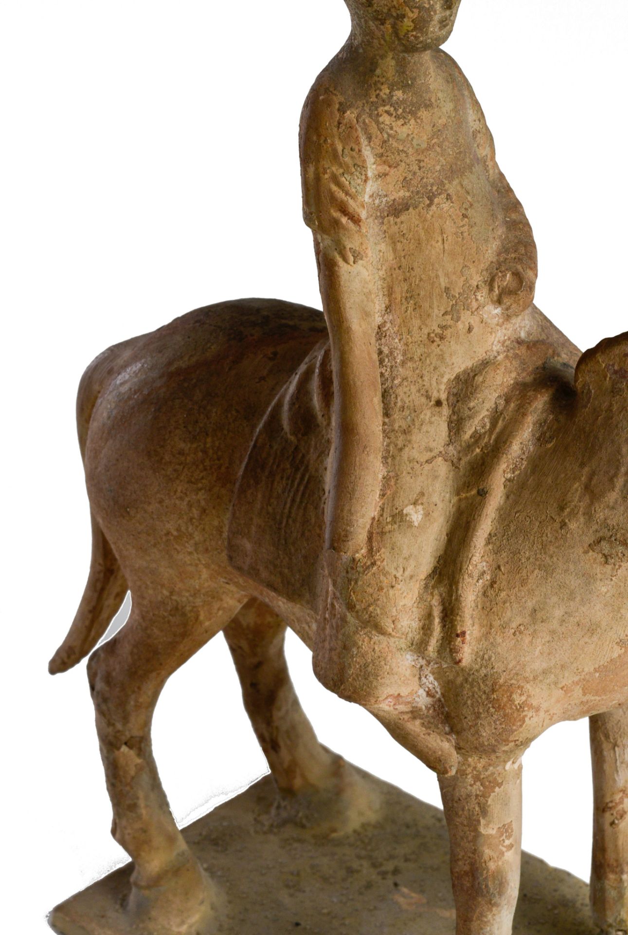 A collection of Chinese (straw-glazed) pottery horses, Sui/Tang-type, tallest H 32 - W 24 cm (3) - Image 26 of 29