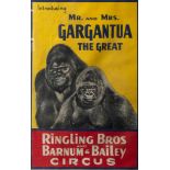 A vintage poster Ringling Bros and Barnum & Bailey Circus, the early 40s, 69 x 104 cm
