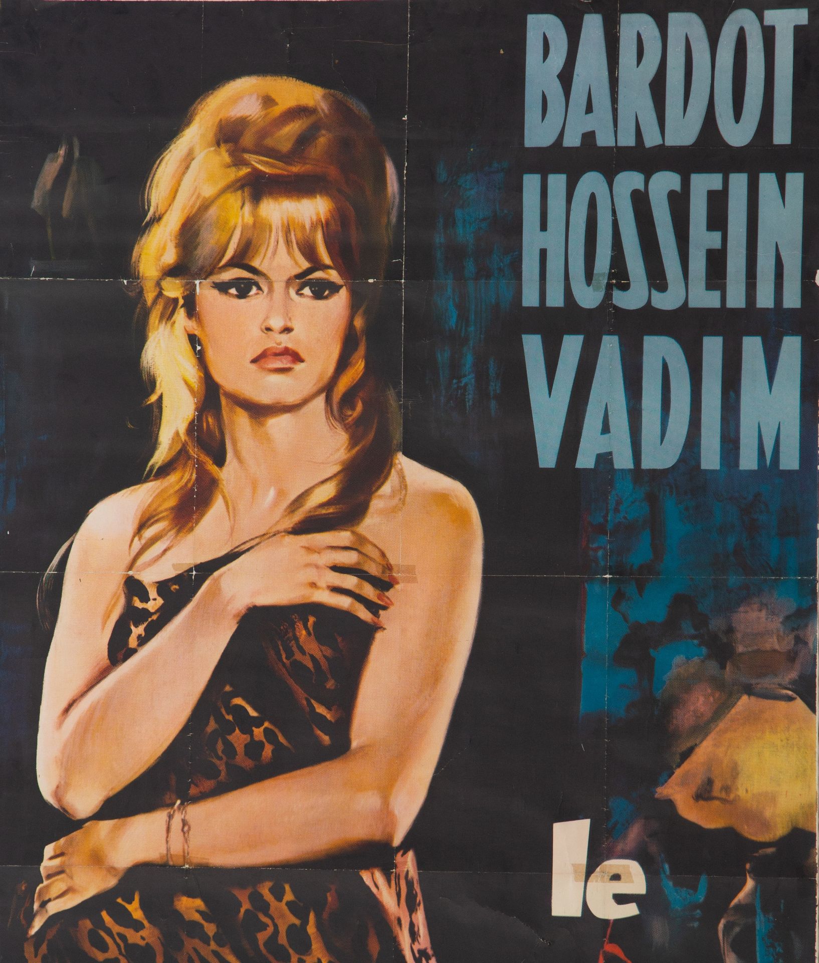 A vintage movie poster of 'Le Repos du Guerrier' starring Brigitte Bardot - Bild 2 aus 3