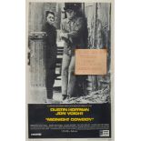 A vintage movie poster of 'Midnight Cowboy', 1969, lithograph, No 69/192, 66 X 102 cm