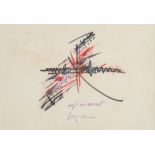 Georges Mathieu (1921-2012), 'Infiniment', felt pen on paper, 20 x 29 cm