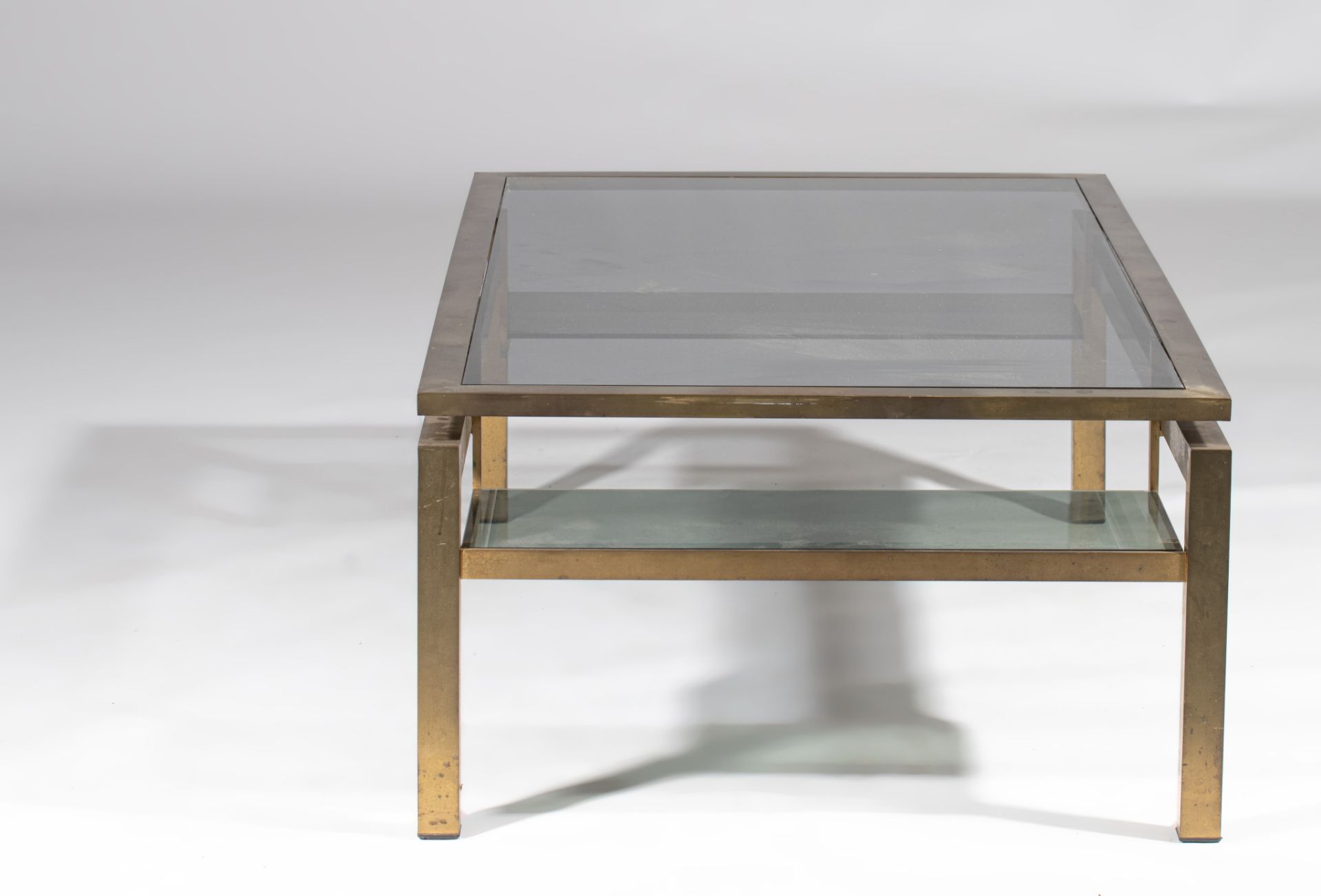 A vintage coffee table and two matching side tables by Maison Jansen, Paris, H 36-38 - W 40-138 - 40 - Image 3 of 9