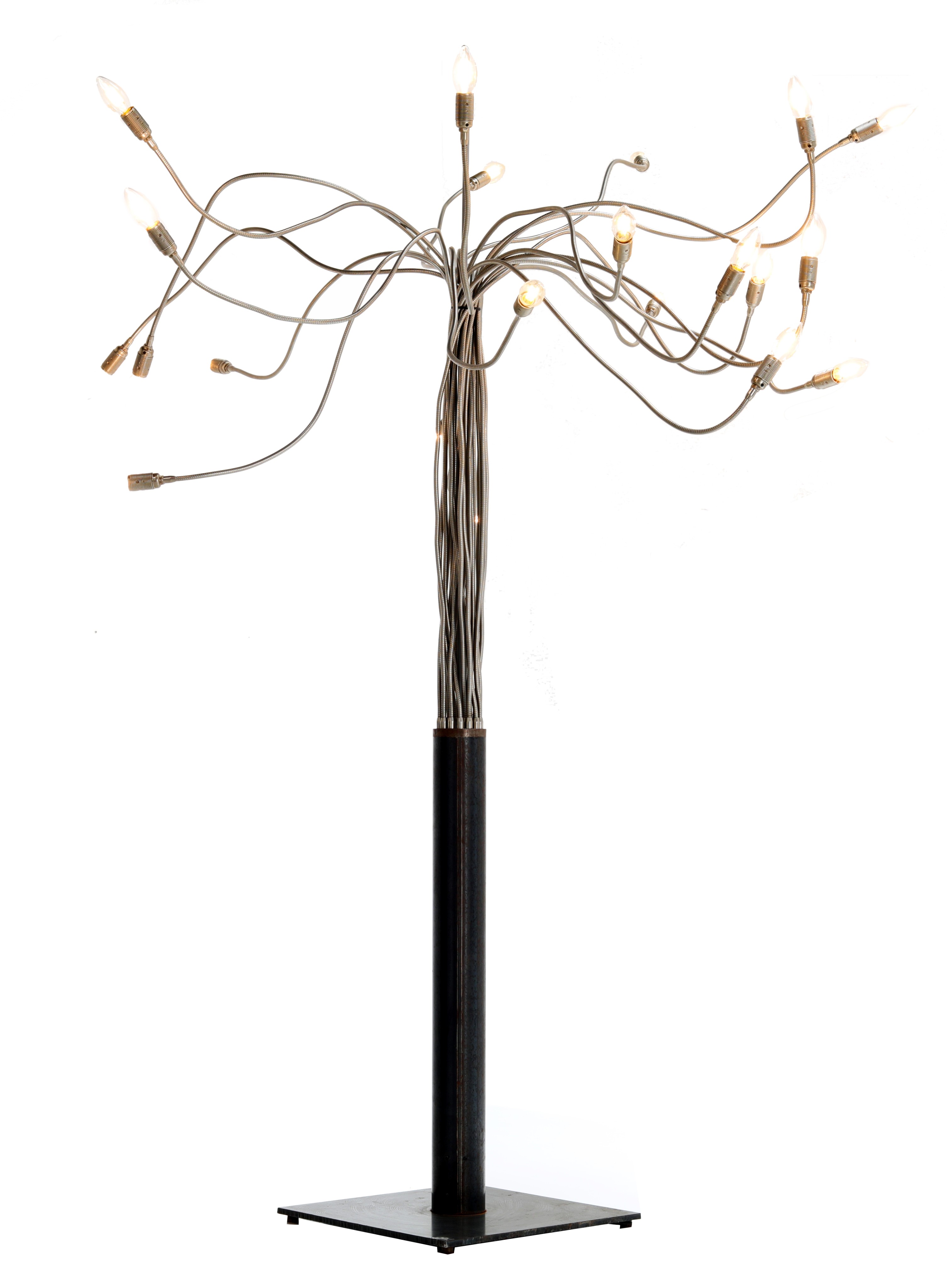 An Italian design floor lamp by Enzo Catellani for Catellani & Smith, the 80s, H 192 cm