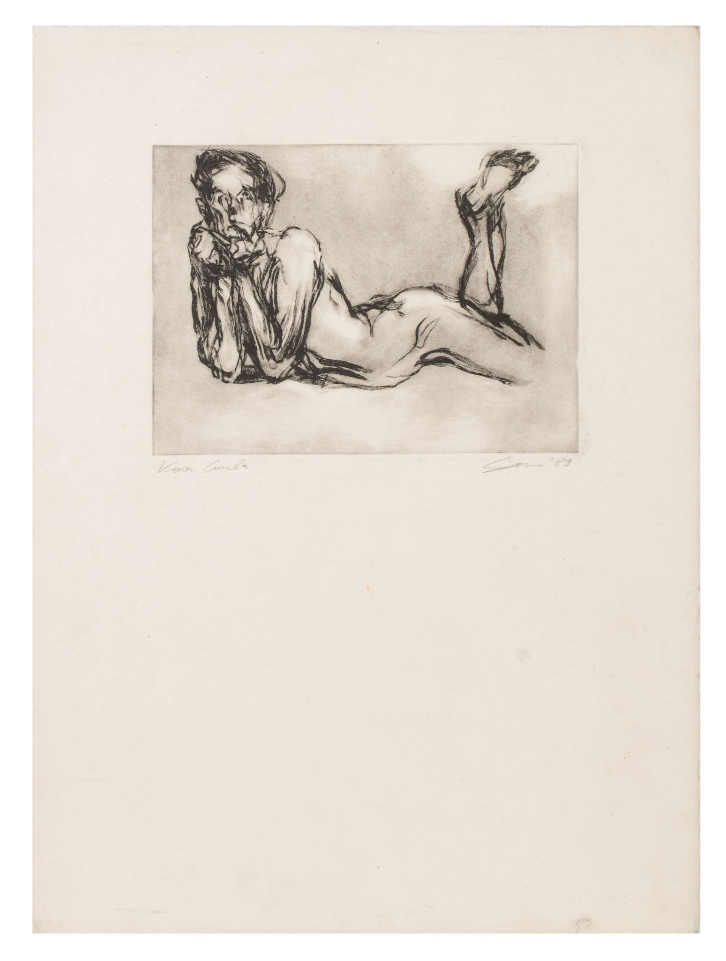 Sam Dillemans (1965), three untitled etchings, 1989, 7,4 x 9,8 - 9,8 x 16,3 - 13 x 17,7 cm - Image 2 of 13