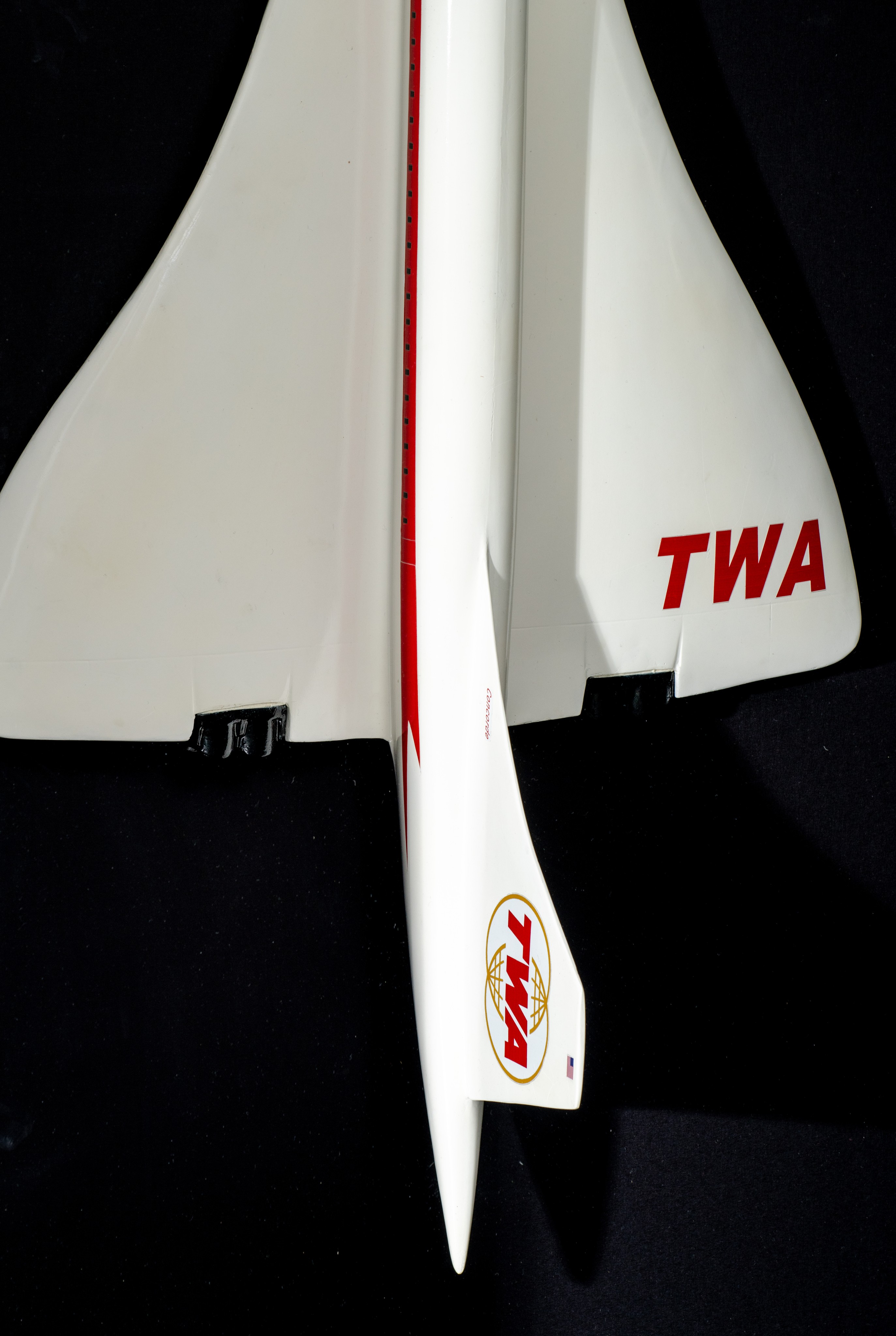 A vintage TWA Concorde model, H ca. 170 cm - Image 3 of 4