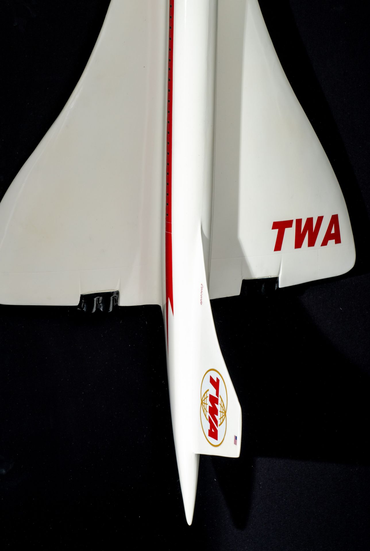 A vintage TWA Concorde model, H ca. 170 cm - Image 3 of 4