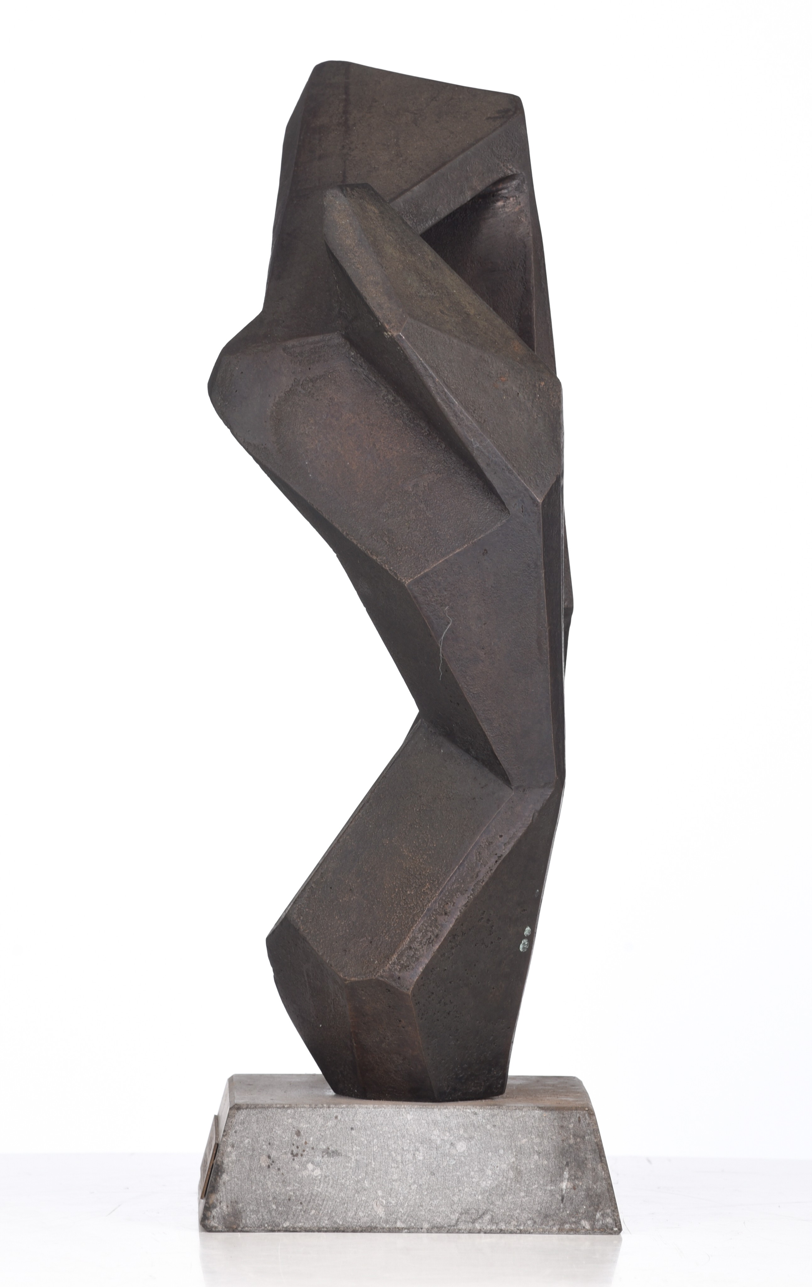 Steffen Christensen (1941), 'River of Dreams', patinated bronze on a Belgian blue stone base, H 39,5 - Image 3 of 8