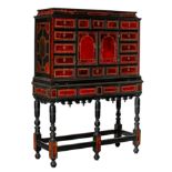 A 17thC Antwerp cabinet-on-stand, H 176 cm - W 127 - D 46 cm