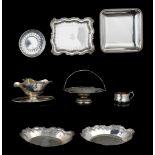 A various silver collection by Delheid - Brussels, total weight: ca 2669 g