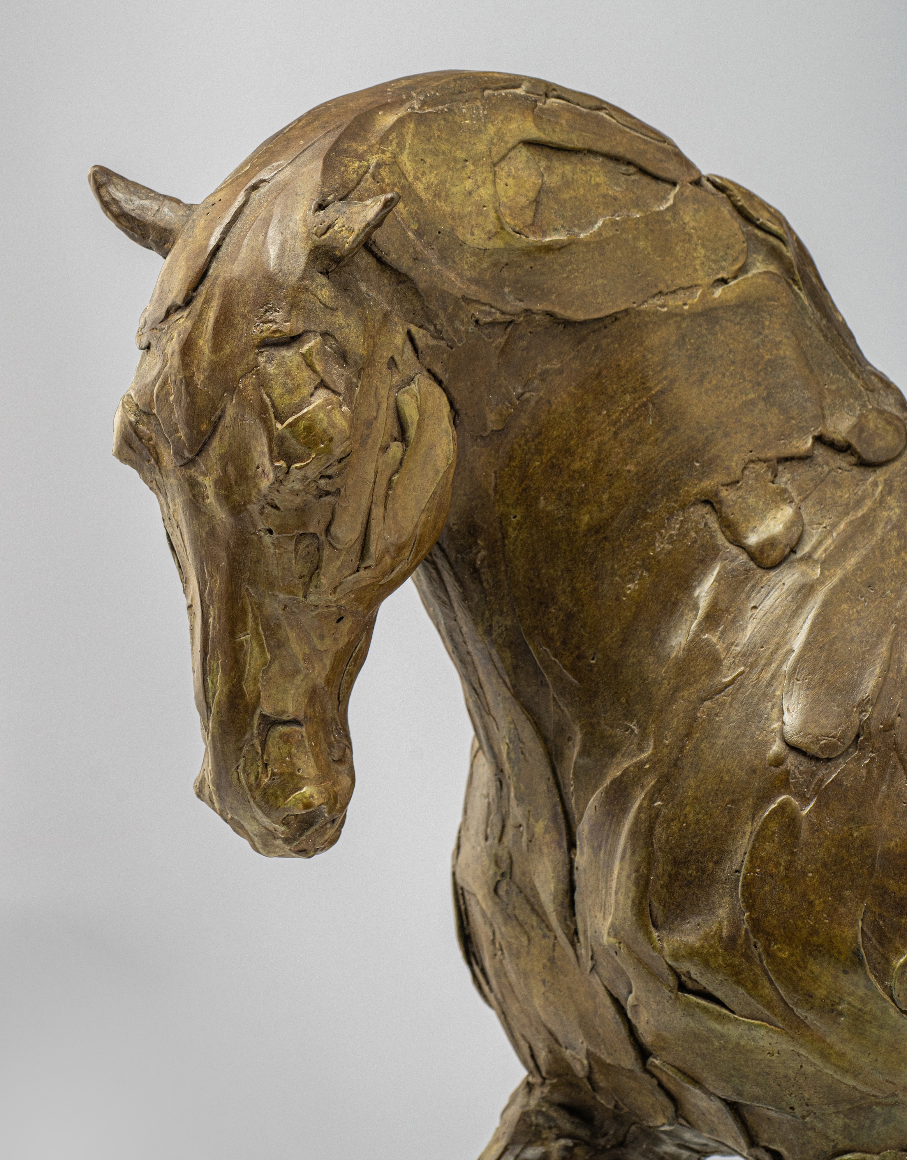 Catherine Thiry (1962), 'Lorenzo', patinated bronze on a Belgian bluestone base, No 3/8, H 53,5 - 62 - Image 9 of 10