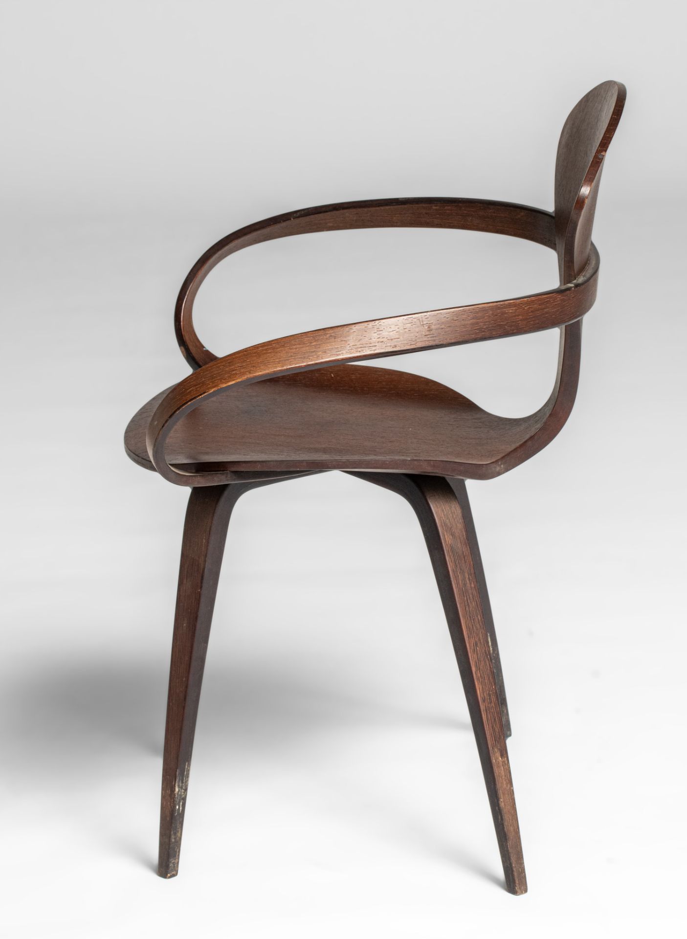 A vintage rosewood Pretzel chair by George Nelson, H 79,5 - W 67 cm - Image 5 of 13