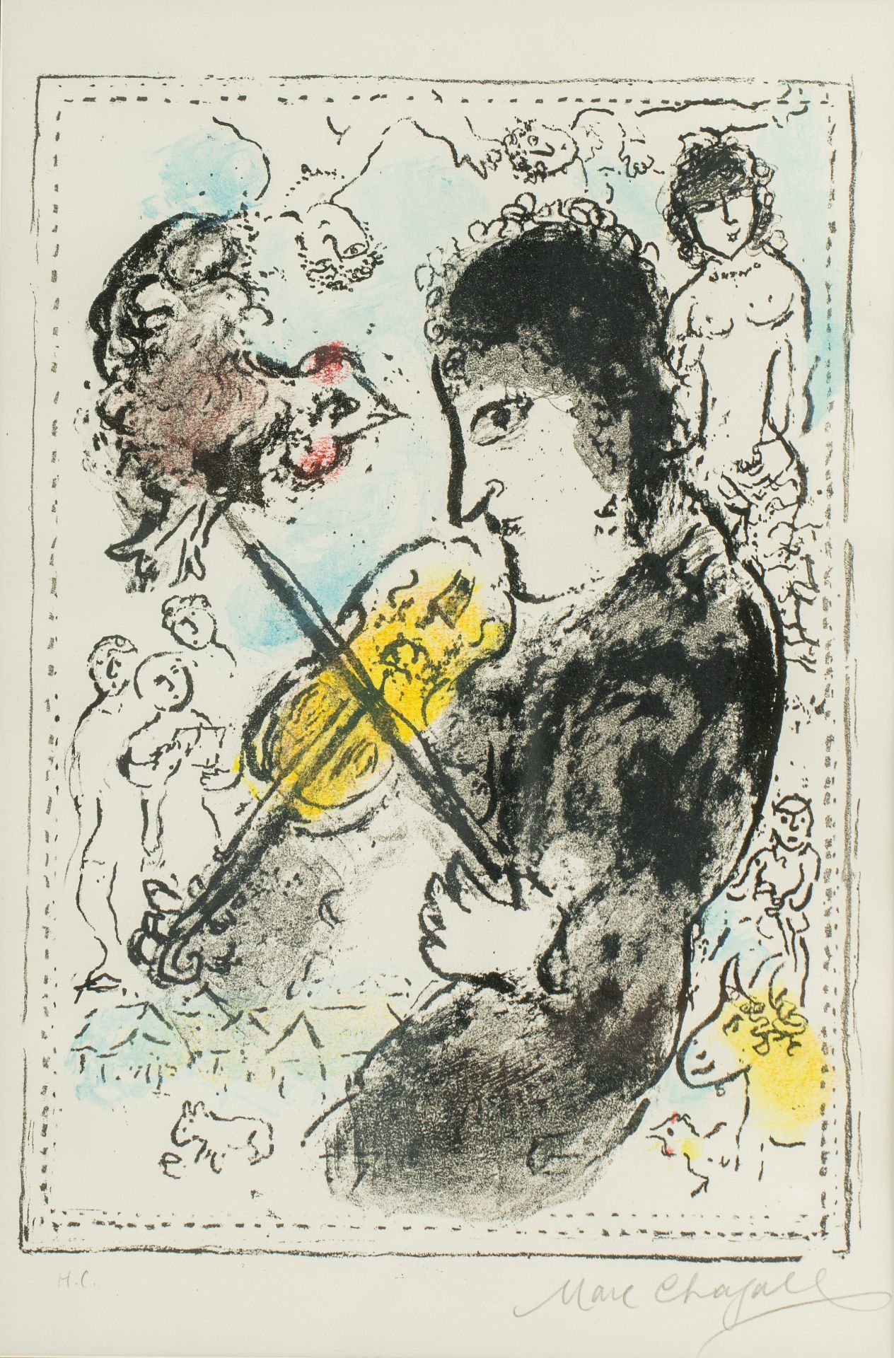 Marc Chagall (1887-1985), untitled, lithograph, H.C., 35 x 49 cm