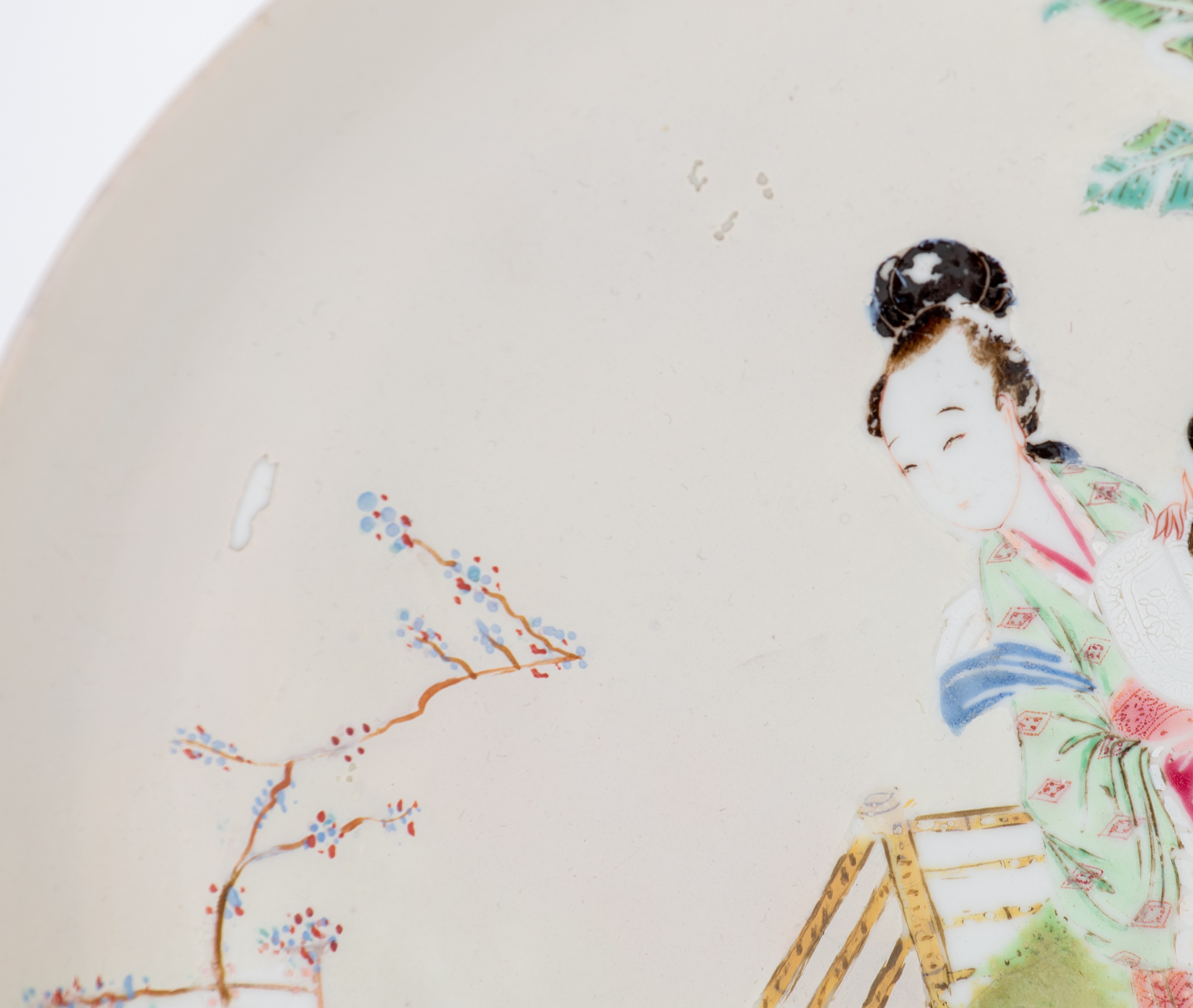 Two Chinese falangcai dishes, Yongzheng, dia. 22 cm - and a collection of four famille rose dishes, - Image 15 of 19