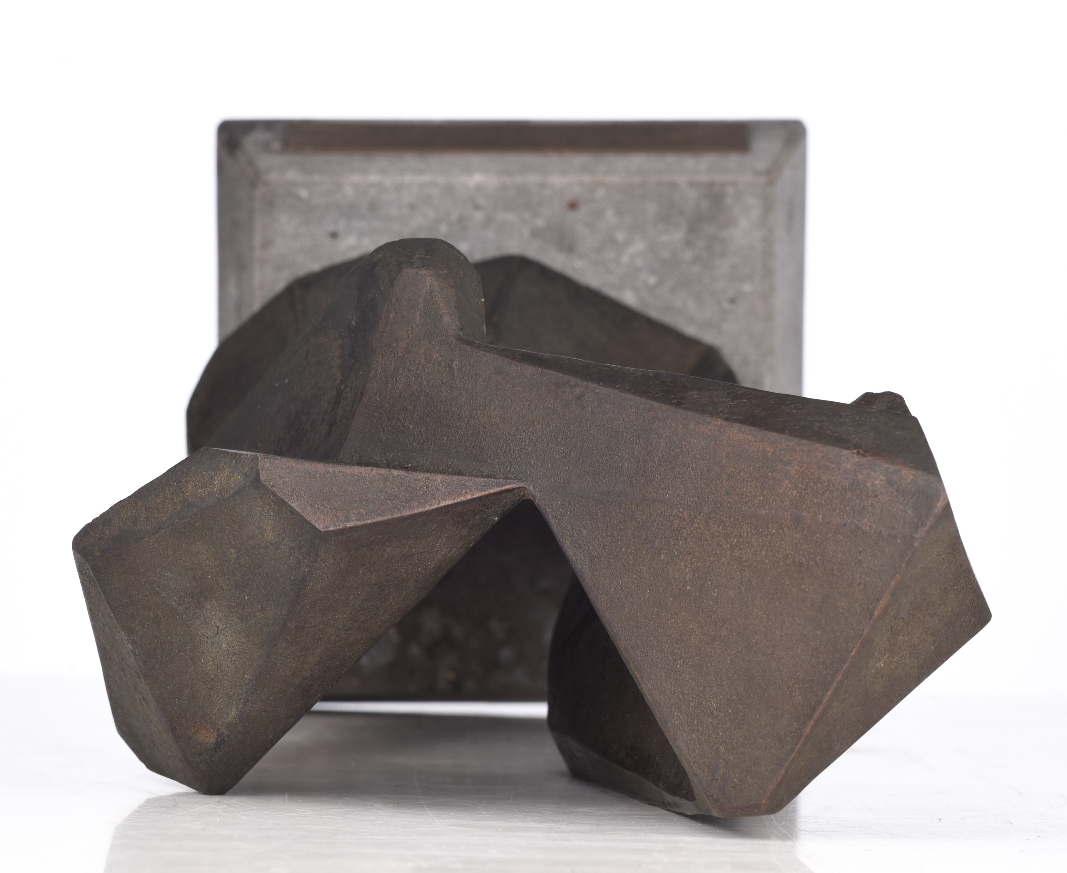 Steffen Christensen (1941), 'River of Dreams', patinated bronze on a Belgian blue stone base, H 39,5 - Image 6 of 8