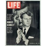 An iconic poster of the Life Magazine, depicting Robert Kennedy, by Bill Eppridge for Time Inc., 196