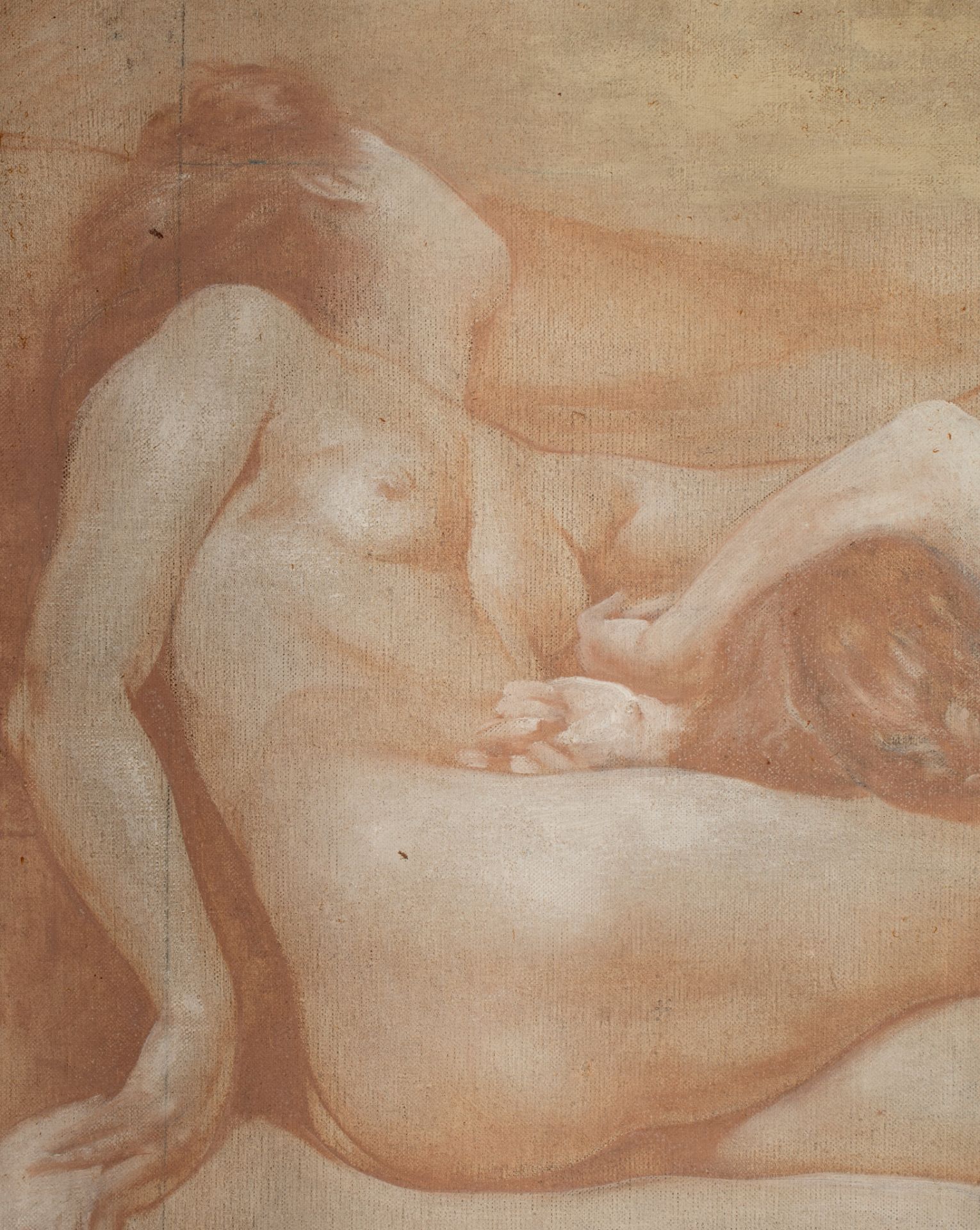 Albert Ciamberlani (1864-1956), two female nudes, oil on canvas, 72 x 92 cm - Image 5 of 6