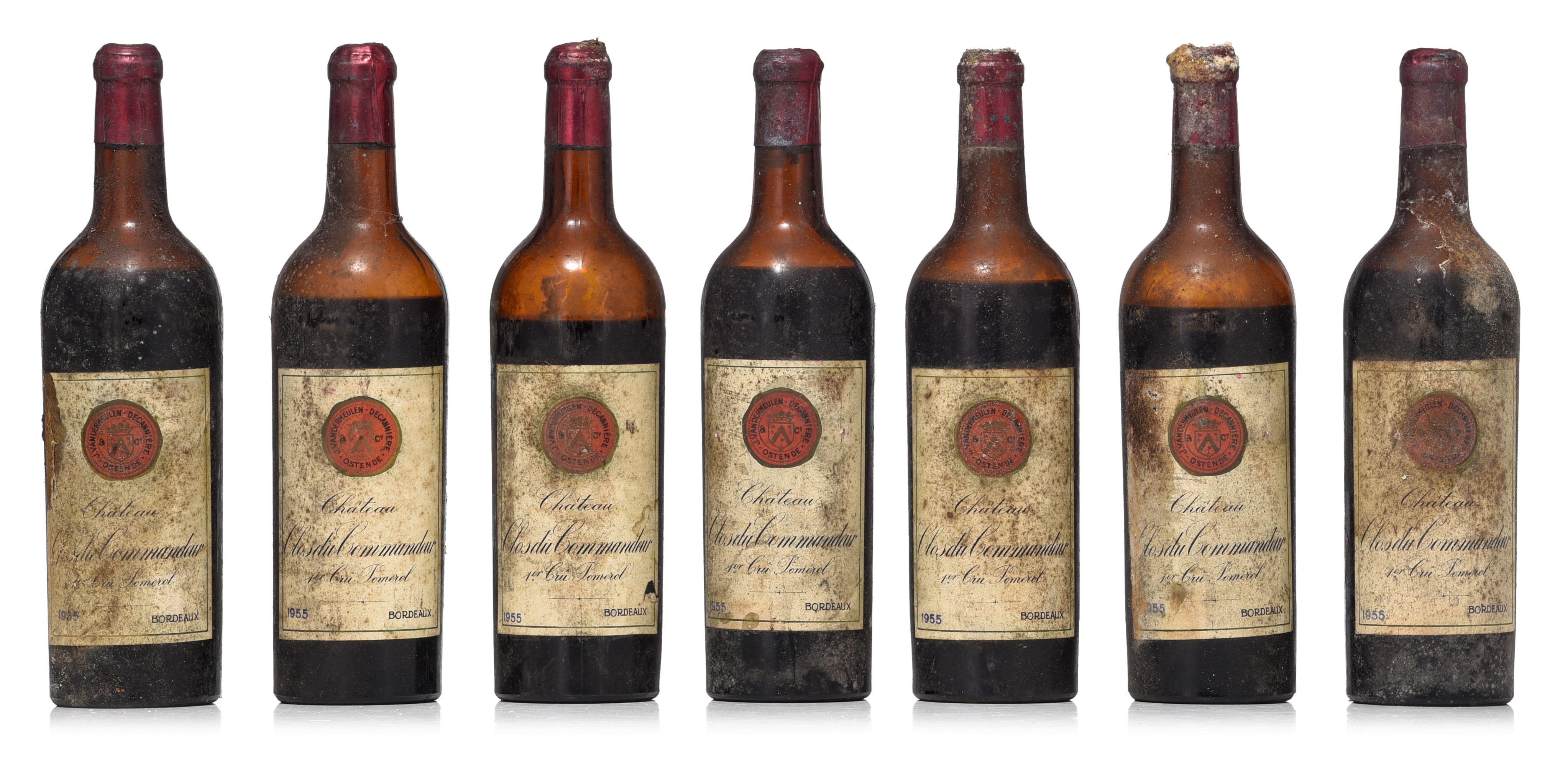 15 bottles 'Chateau Clos du Commandeur', 1955, 'bottled by J. Vandermeulen Decanniere - Image 4 of 7