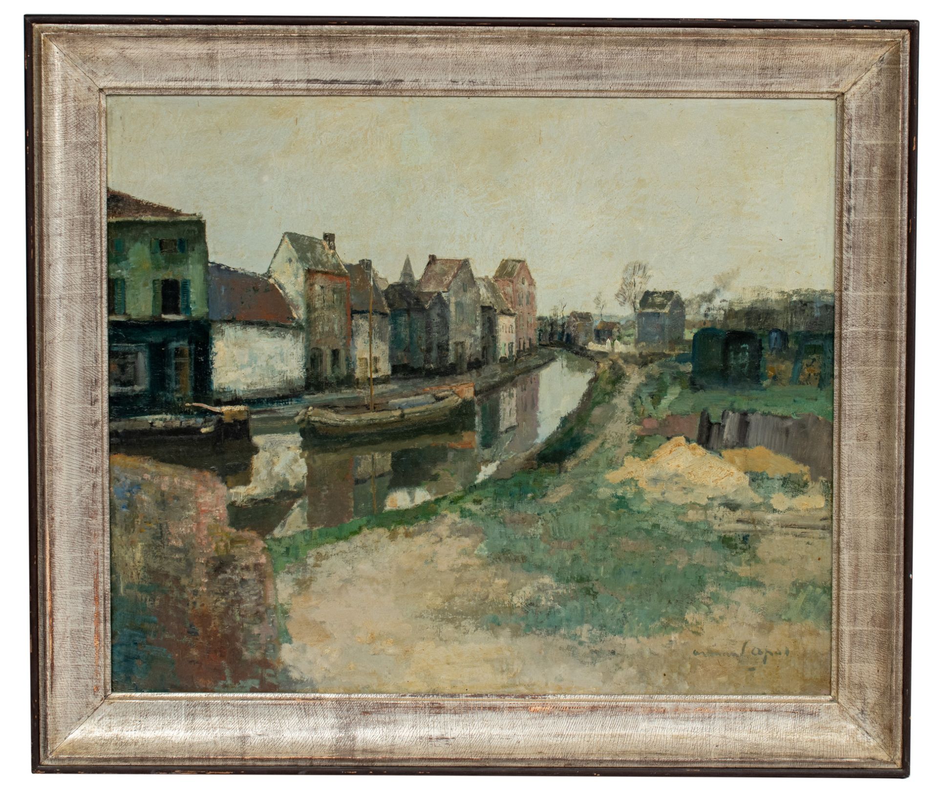 Armand Apol (1879-1950), 'Jardin de ma Maison', oil on canvas, 75 x 90 cm - Image 2 of 6