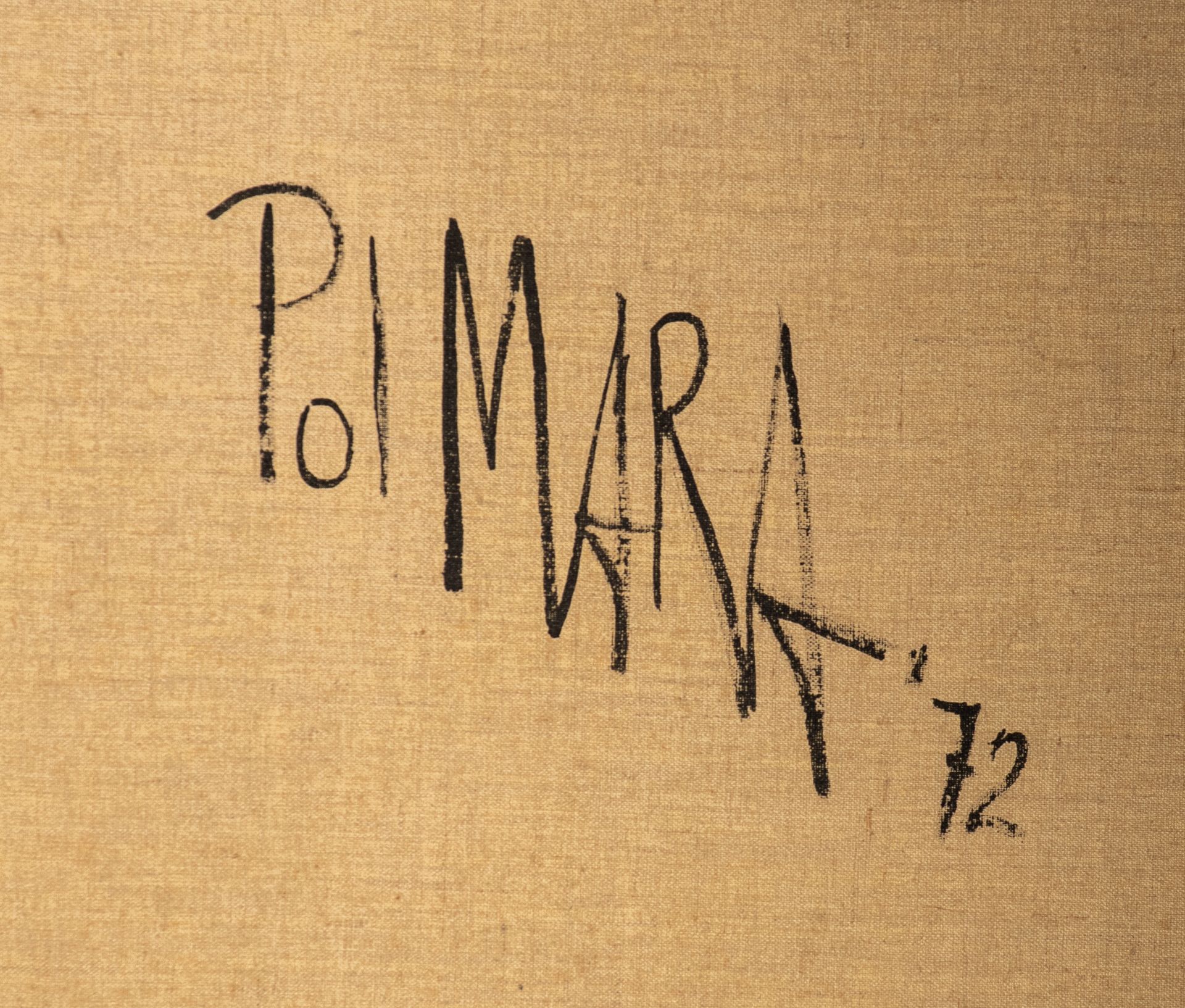 Pol Mara (1920-1998), Thermal sensors, grease pencil and oil on canvas, 1972, 130 x 195 cm - Bild 4 aus 7
