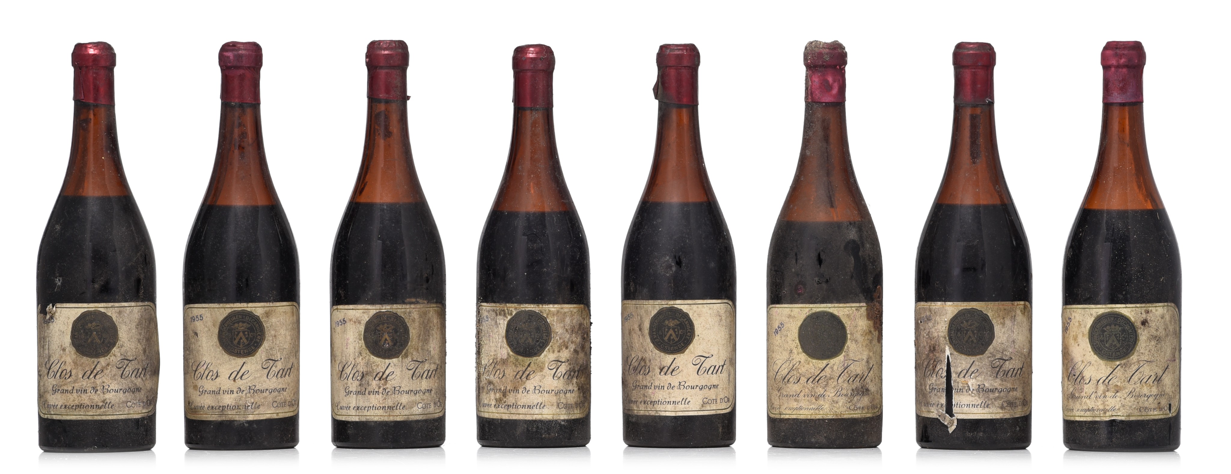 16 bottles 'Chateau Clos de Tart', 1955, bottled by J. Vandermeulen Decanniere, Ostende - Bild 2 aus 7